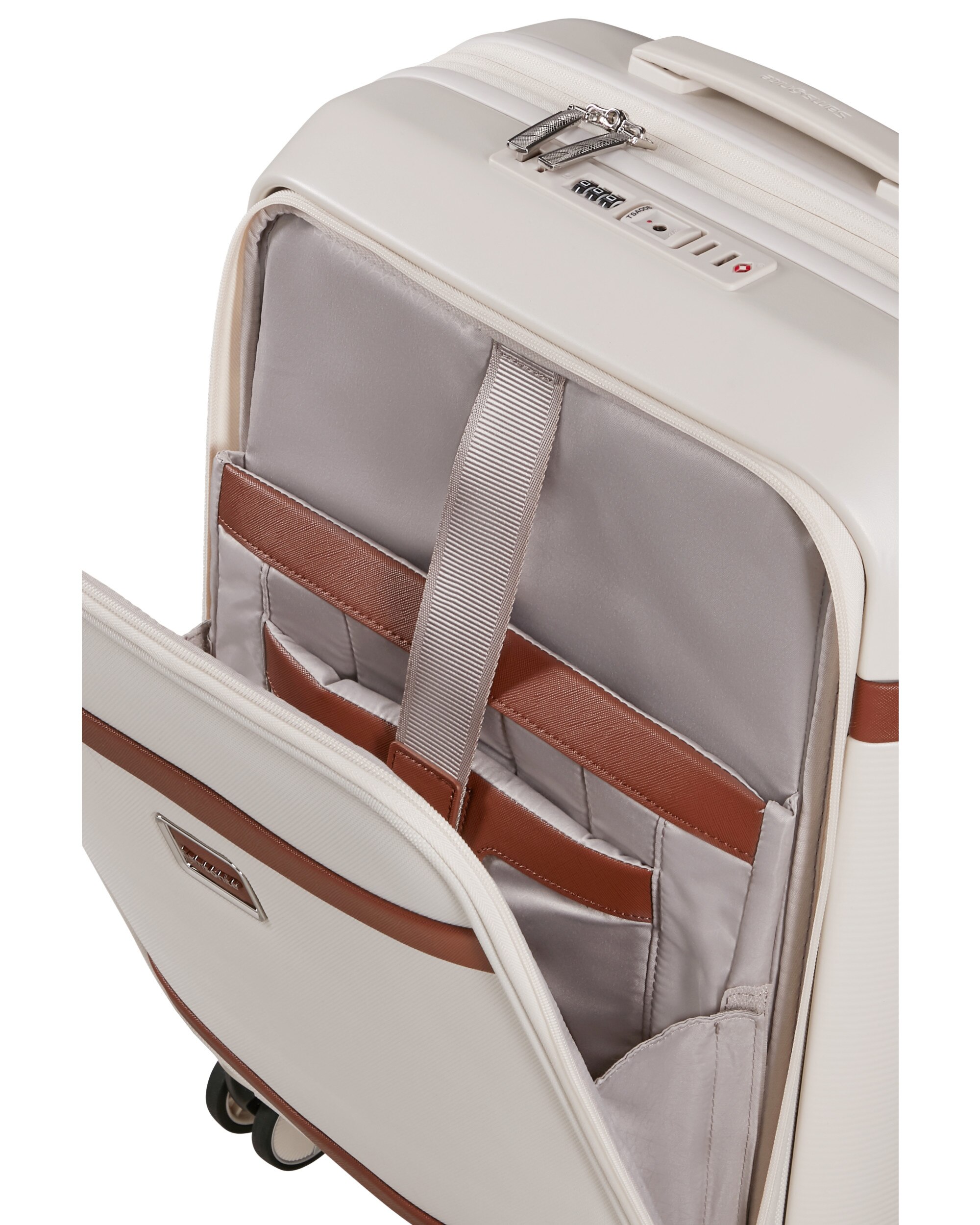 Maleta de cabina expandible Image rígida con capacidad hasta 47 litros - Samsonite - Marfil Marfil-3