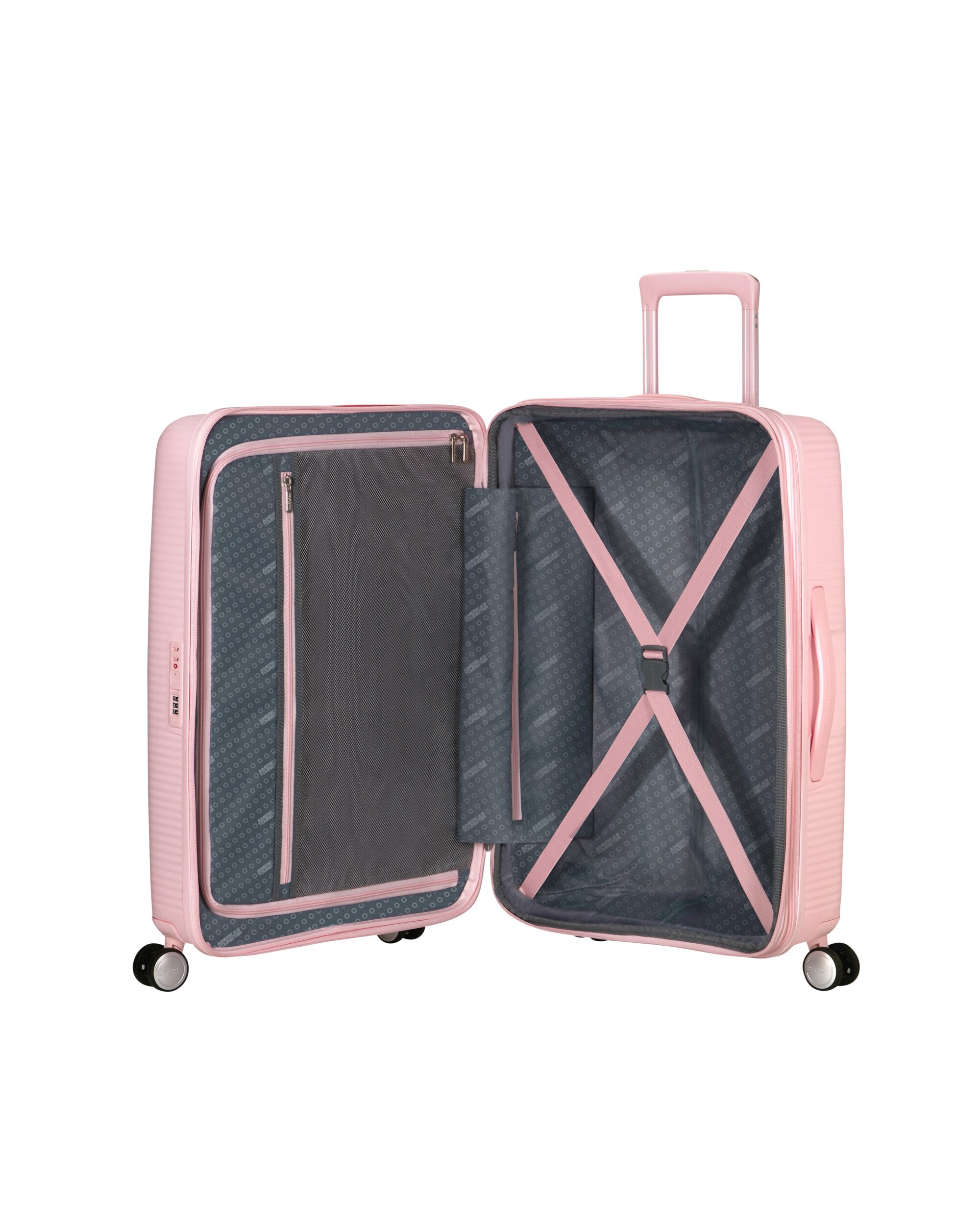 Maleta mediana Soundbox Spinner 67/24 Tsa Exp rígida con capacidad de 81 L - American Tourister - Rosa Rosa-3