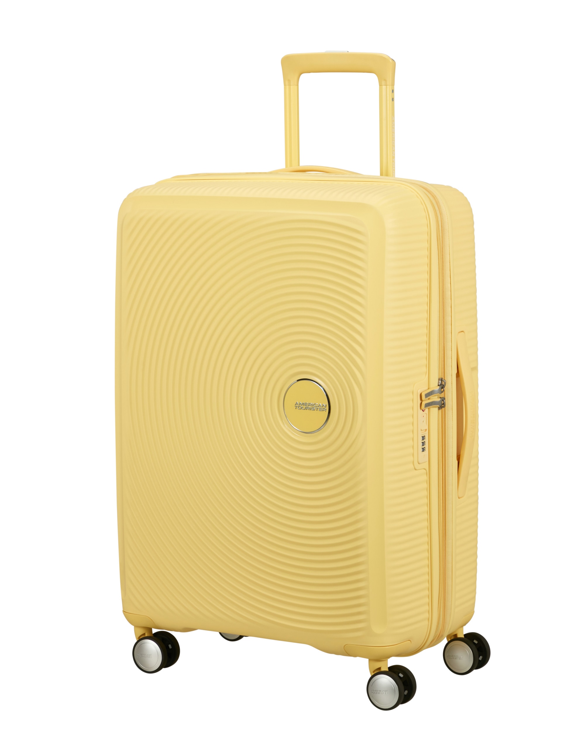 Maleta mediana Soundbox Spinner 67/24 Tsa Exp rígida con capacidad de 81 L - American Tourister - Amarillo Amarillo-1