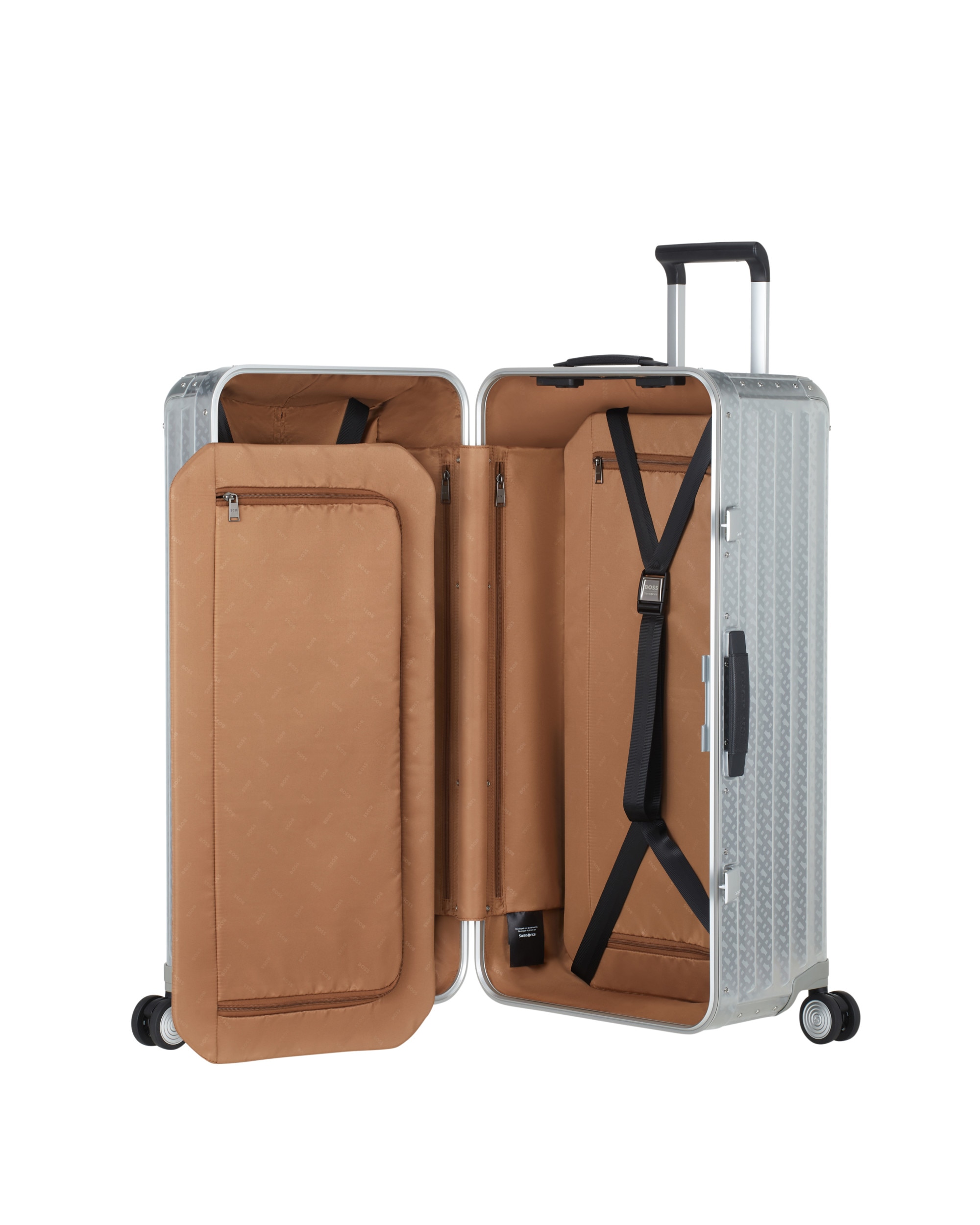 Maleta extragrande Boss | Lite-Box Alu 80/30 rígida con capacidad de 106 L - Samsonite - Plata Plata-4