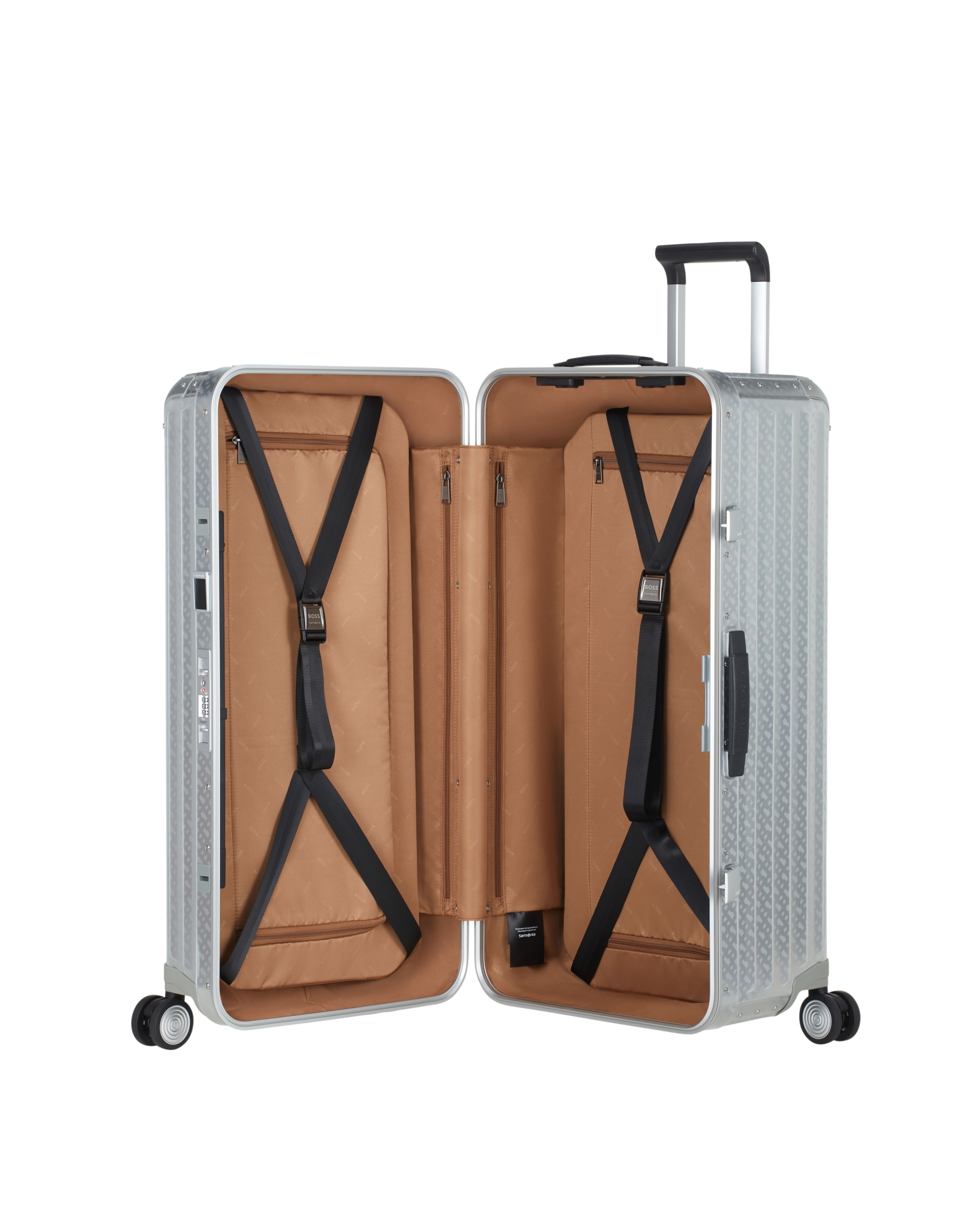 Maleta extragrande Boss | Lite-Box Alu 80/30 rígida con capacidad de 106 L - Samsonite - Plata Plata-5