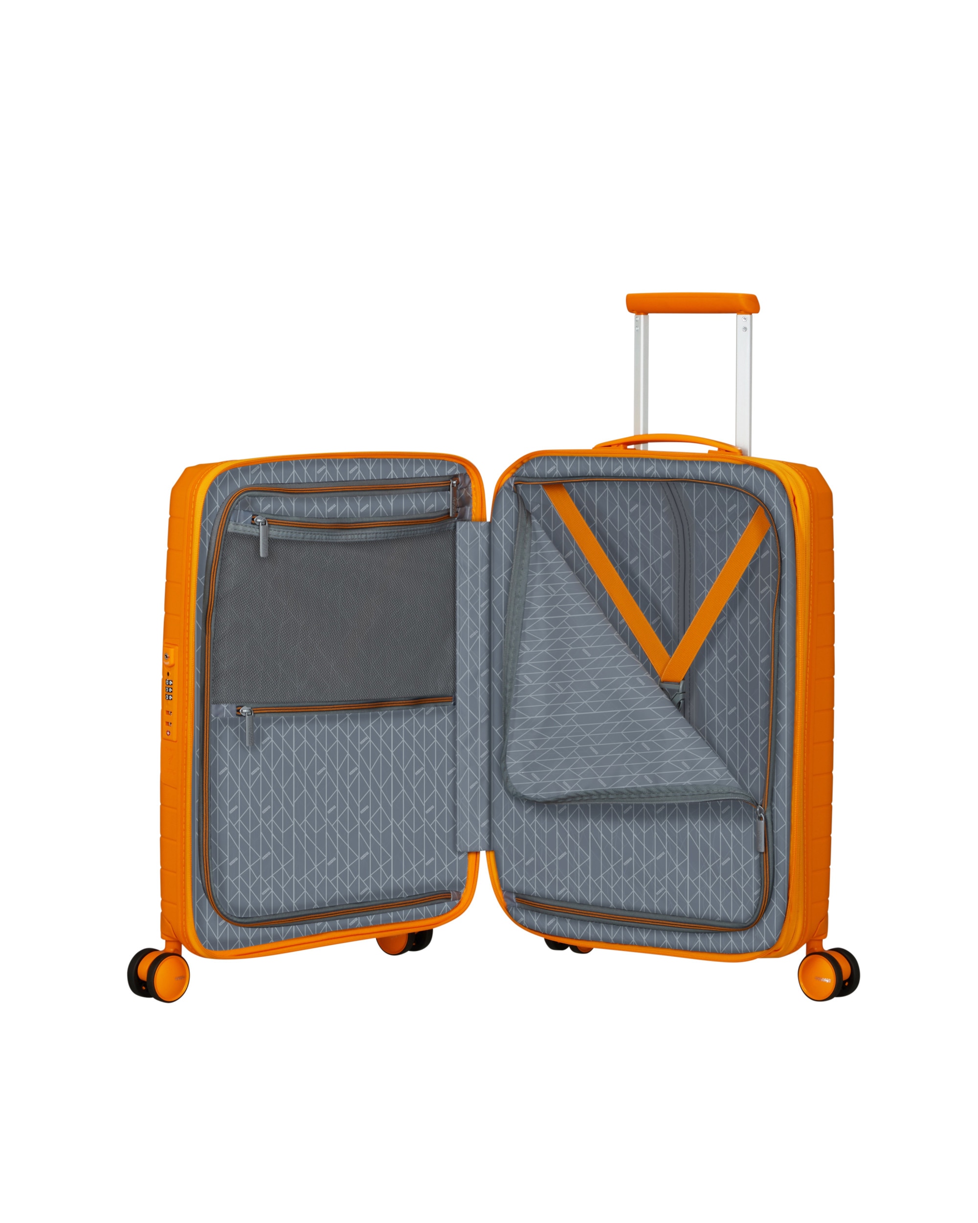 Maleta de cabina expandible FastForward rígida con capacidad hasta 44 litros - American Tourister - Naranja Naranja-4