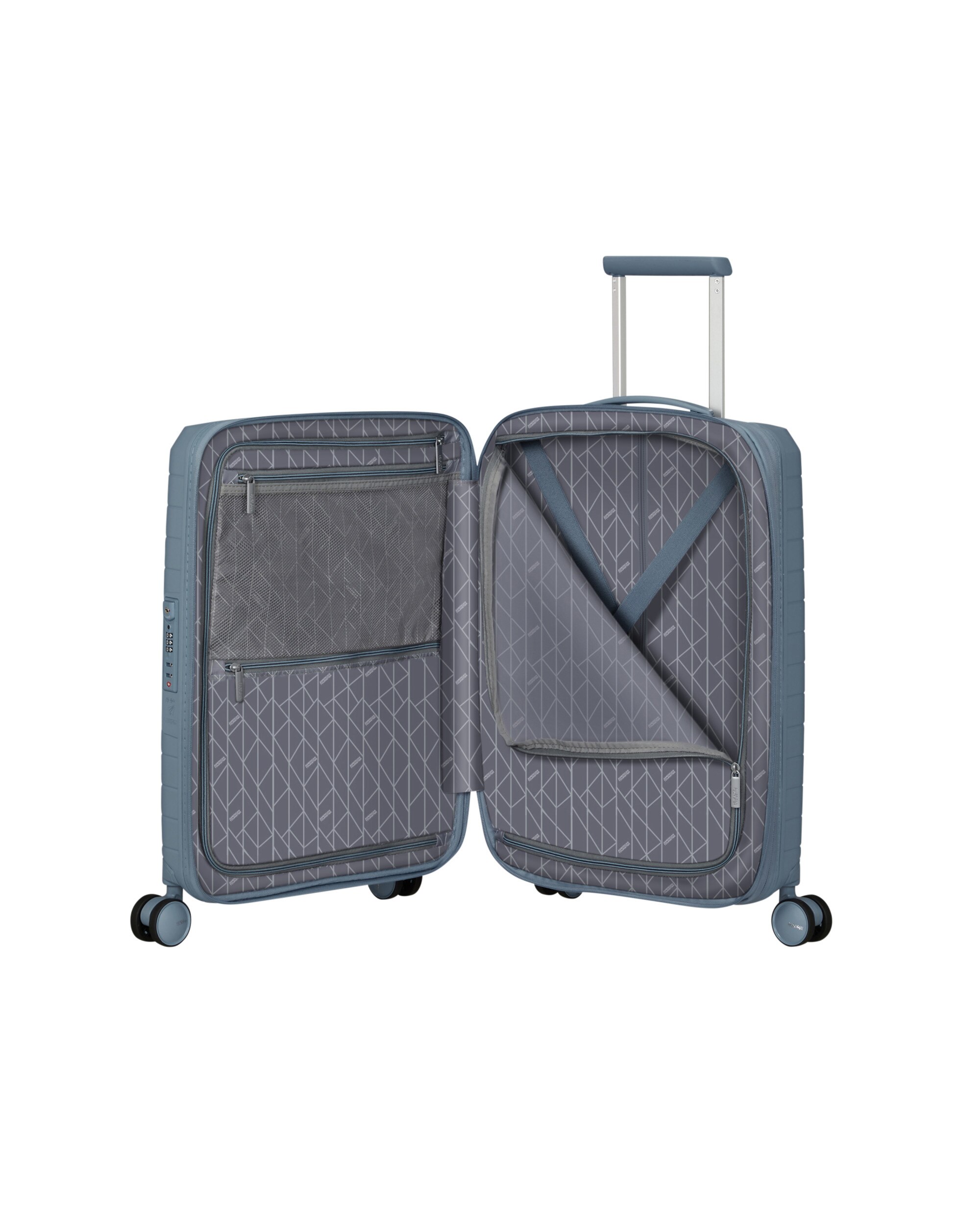 Maleta de cabina expandible FastForward rígida con capacidad hasta 44 litros - American Tourister - Azul claro Azul claro-3