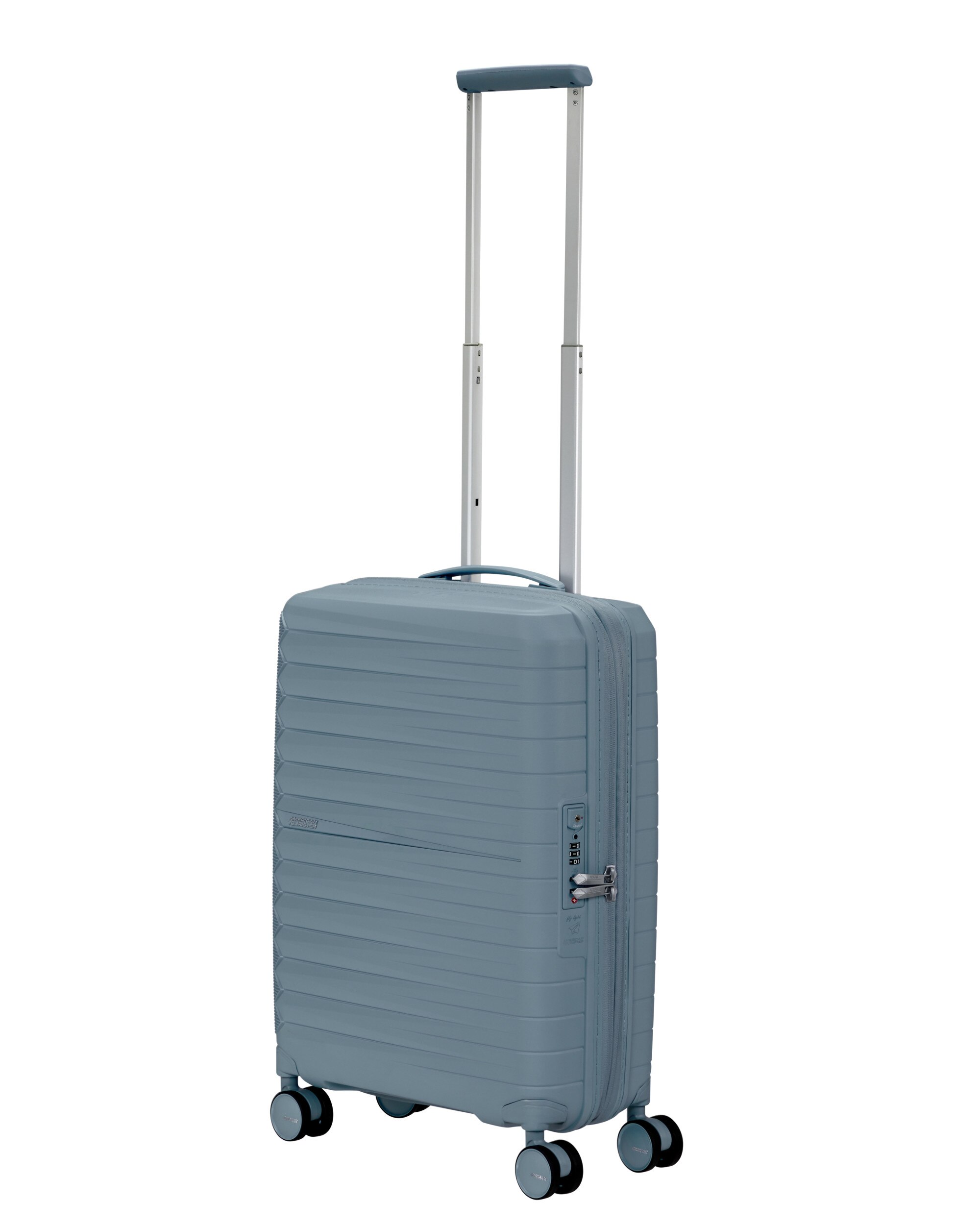 Maleta de cabina expandible FastForward rígida con capacidad hasta 44 litros - American Tourister - Azul claro Azul claro-4