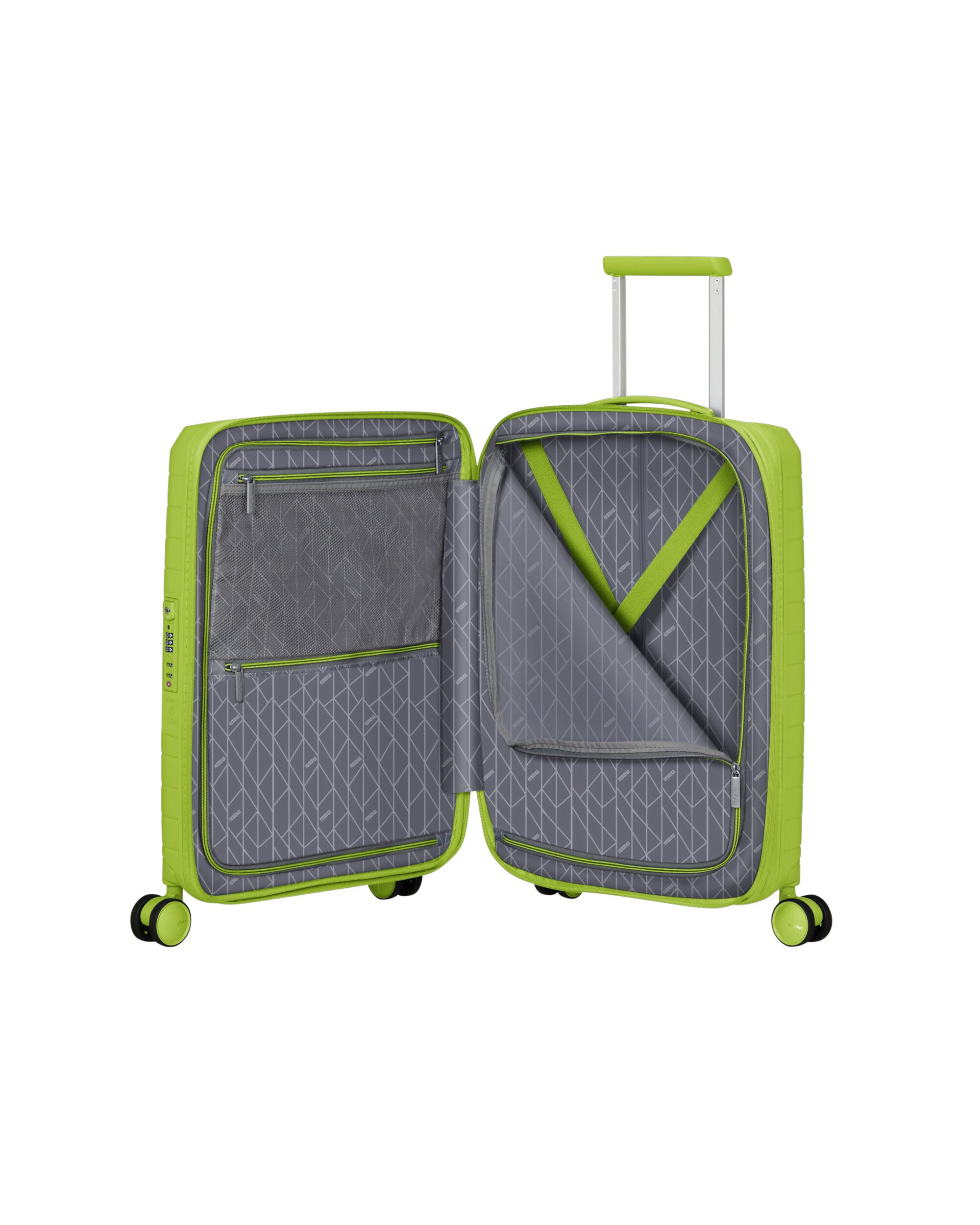 Maleta de cabina expandible FastForward rígida con capacidad hasta 44 litros - American Tourister - Verde claro Verde claro-3