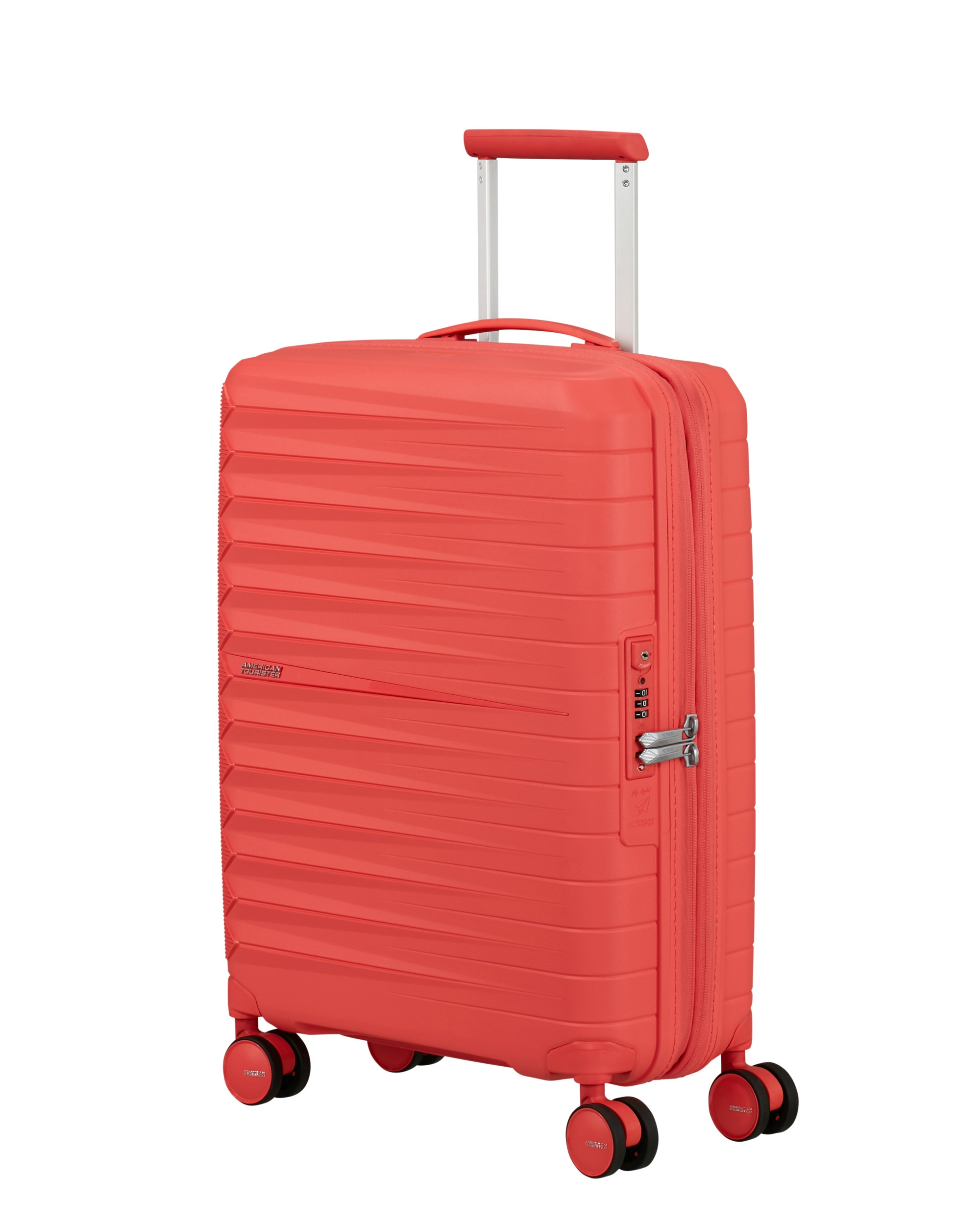 Maleta de cabina expandible FastForward rígida con capacidad hasta 44 litros - American Tourister - Coral Coral-1