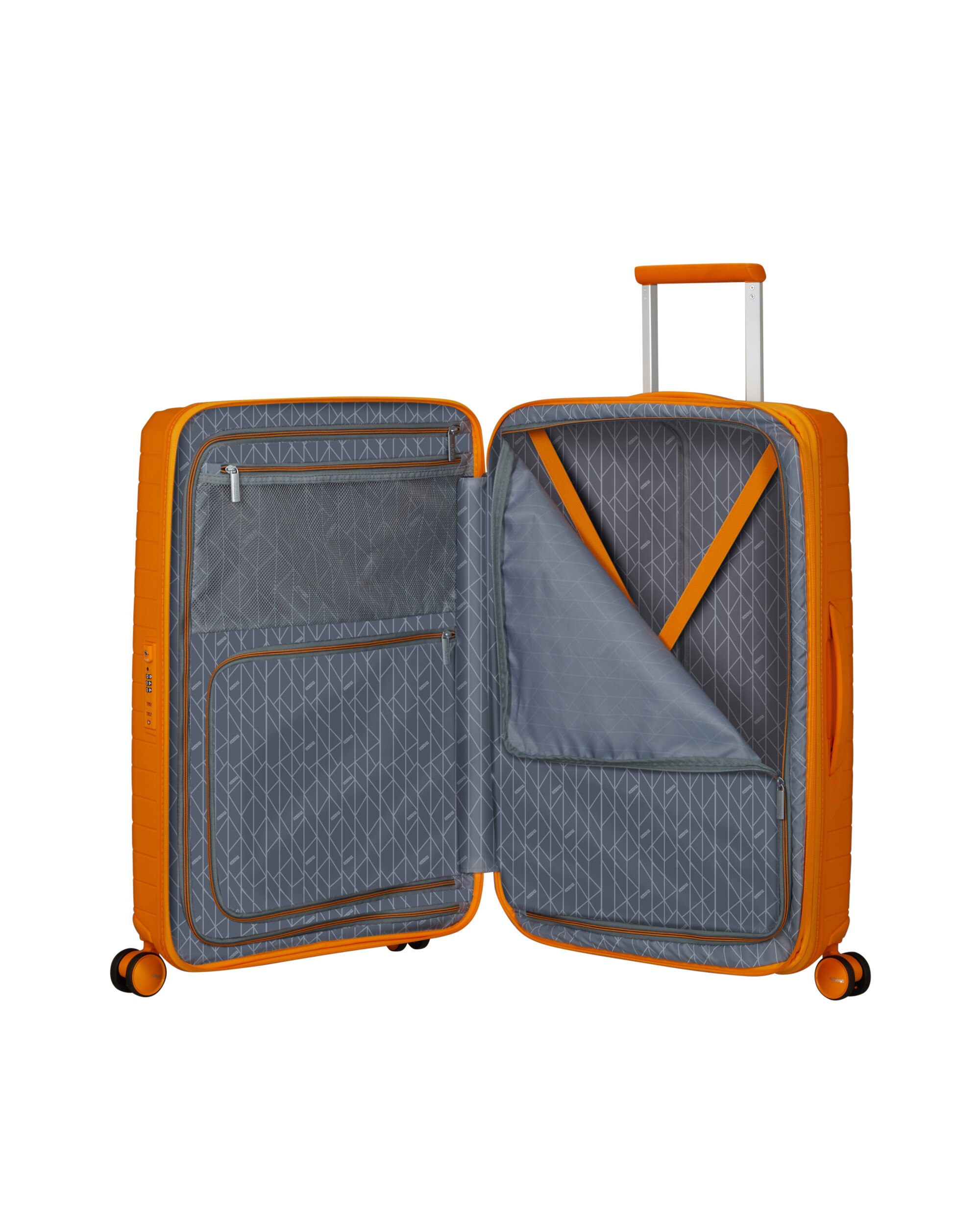 Maleta mediana expandible FastForward rígida con capacidad hasta 77 litros - American Tourister - Naranja Naranja-3