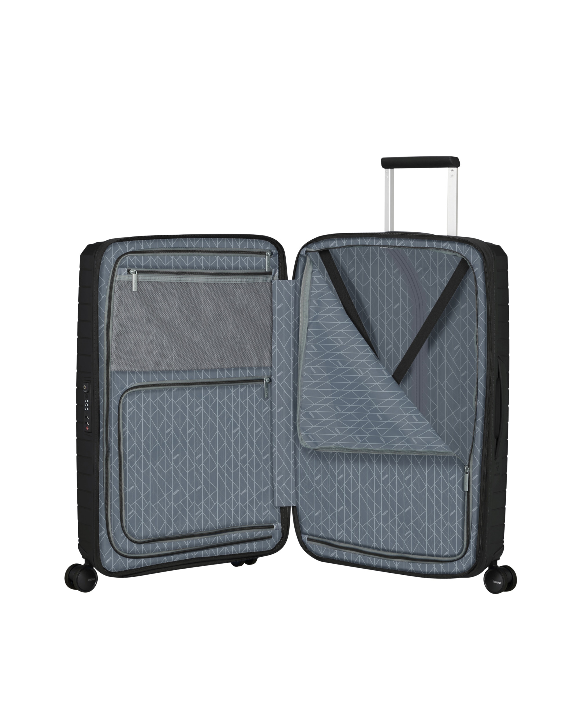 Maleta mediana expandible FastForward rígida con capacidad hasta 77 litros - American Tourister - Negro Negro-3