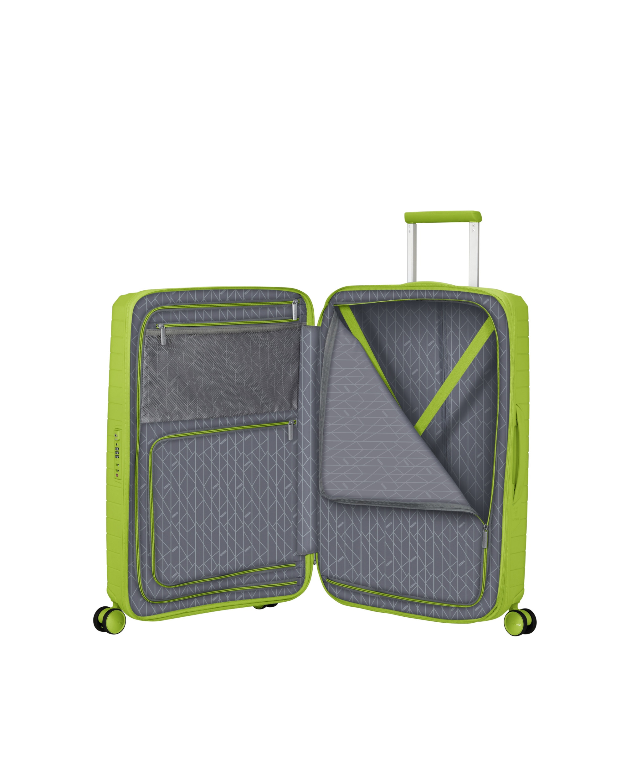 Maleta mediana expandible FastForward rígida con capacidad hasta 77 litros - American Tourister - Verde claro Verde claro-3