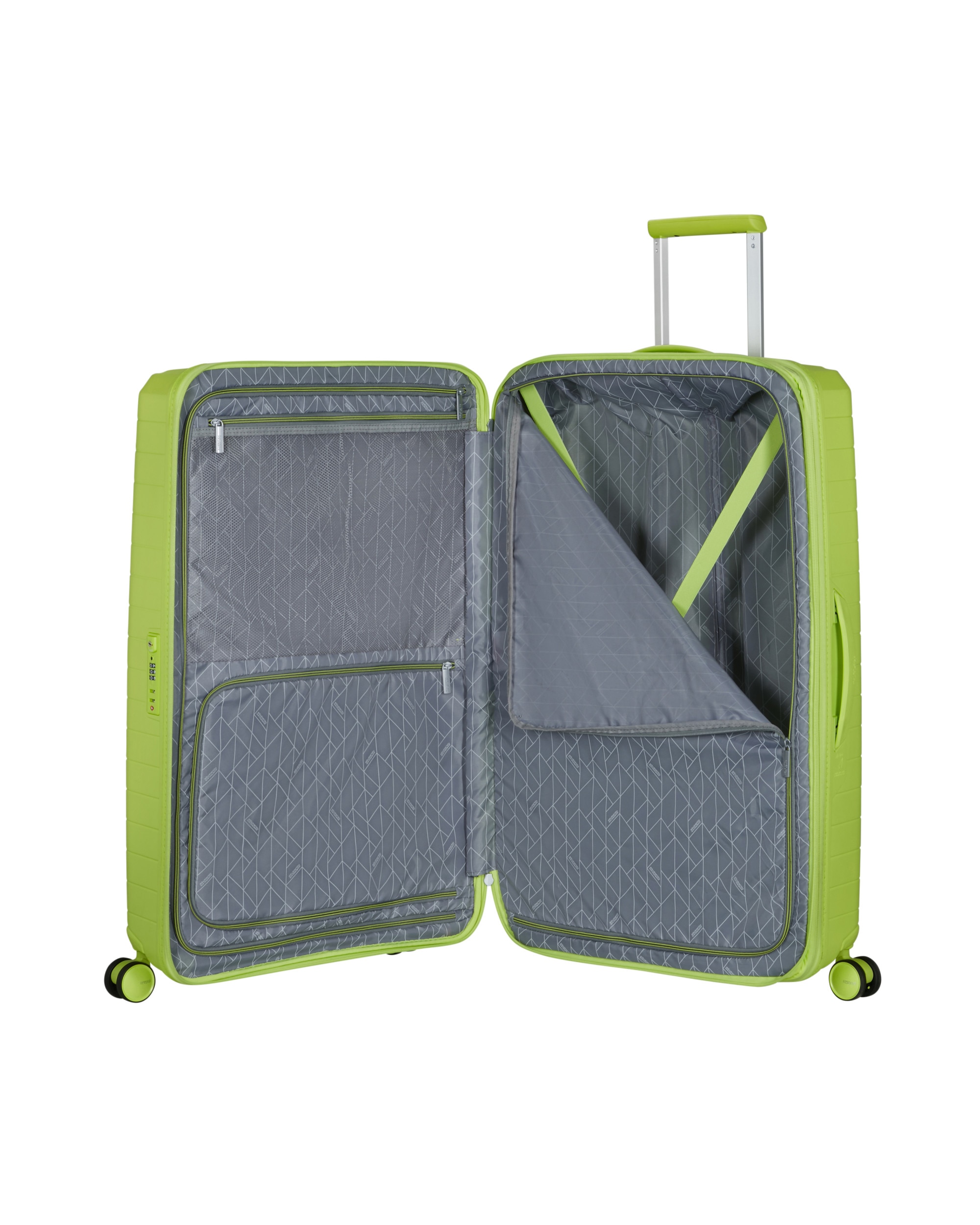 Maleta grande expandible fastforward rígida con capacidad hasta 118 litros - American Tourister - Verde claro Verde claro-3