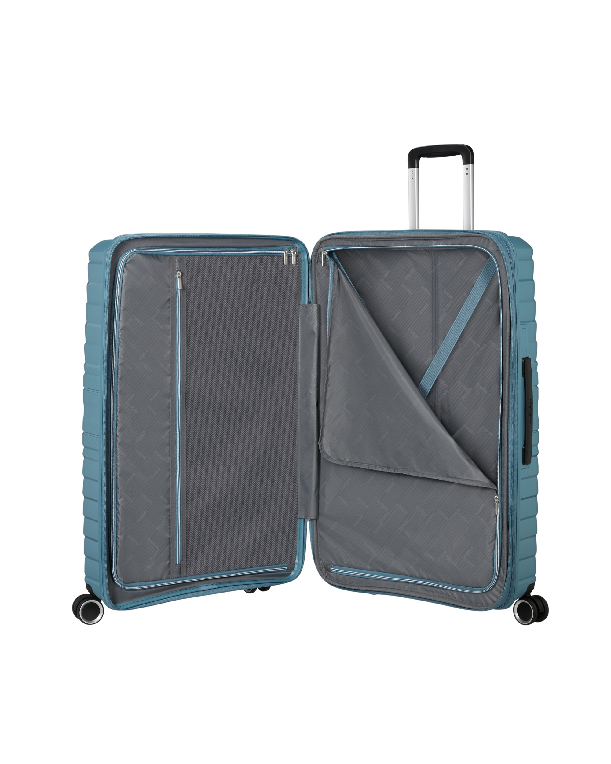 Imagen 3 de Maleta grande expandible Flytwist rígida con capacidad hasta 117 litros - American Tourister - Azul claro Azul claro