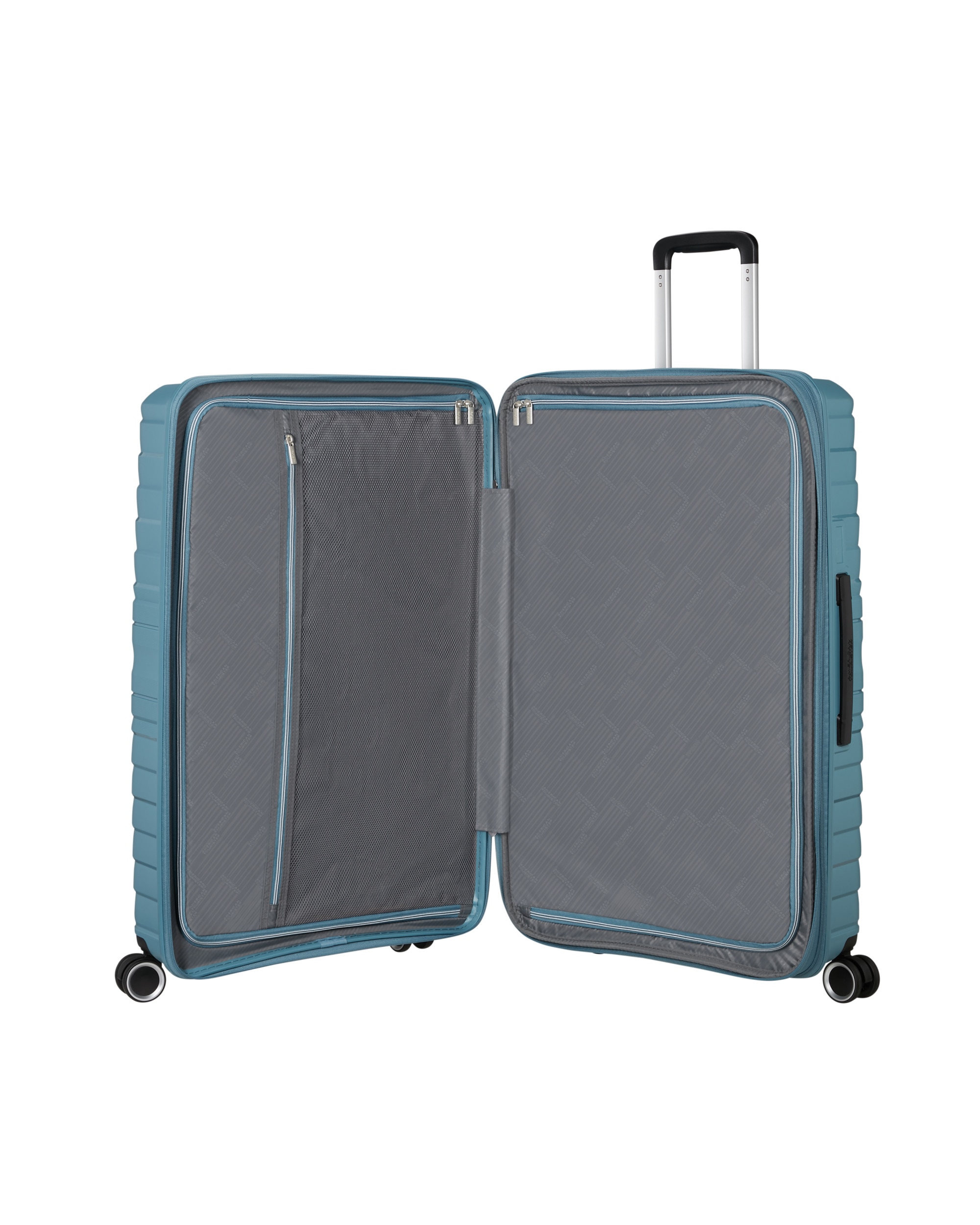 Imagen 6 de Maleta grande expandible Flytwist rígida con capacidad hasta 117 litros - American Tourister - Azul claro Azul claro