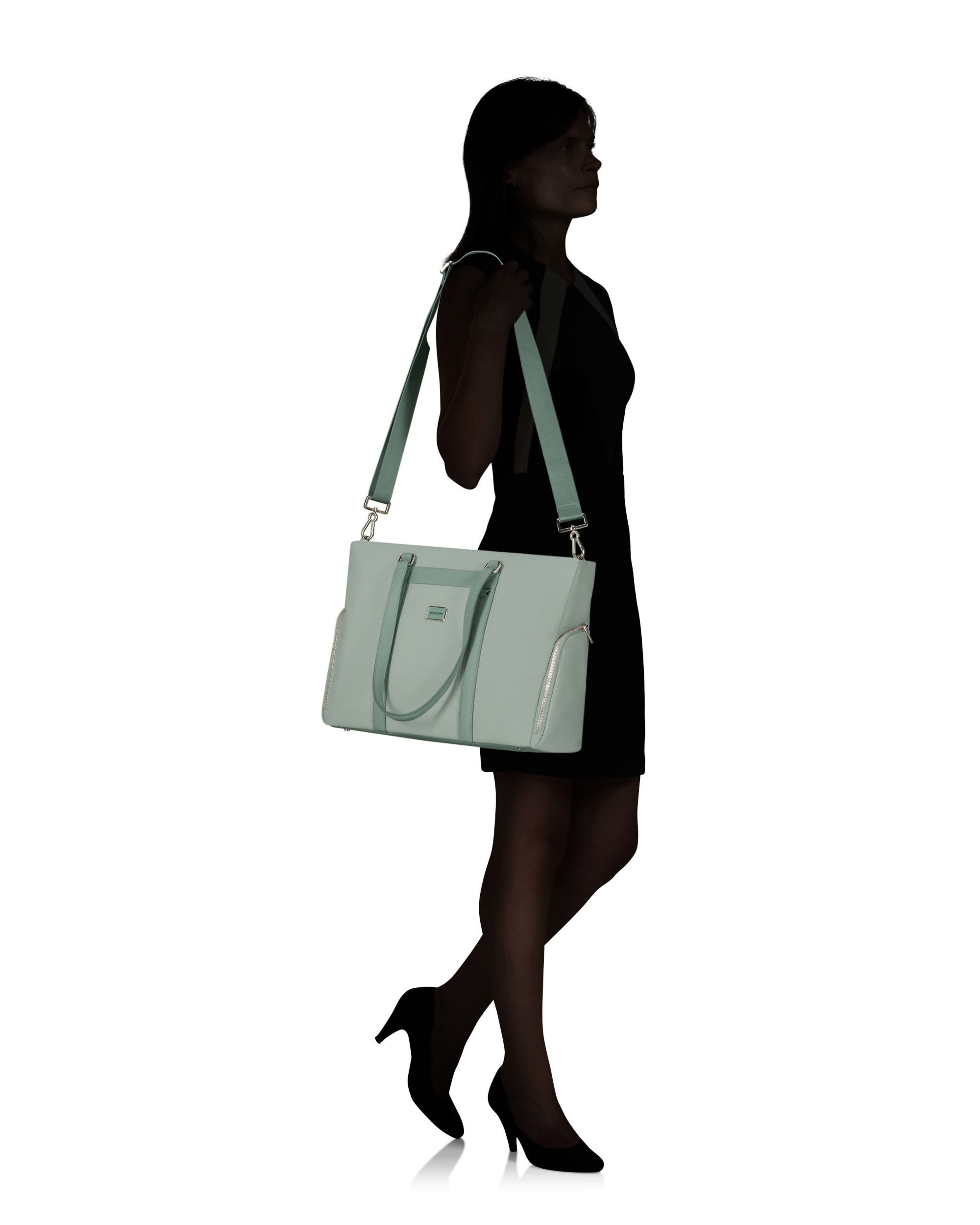 Bolso de hombro image biz de material reciclado - Samsonite - Verde Agua Verde Agua-2