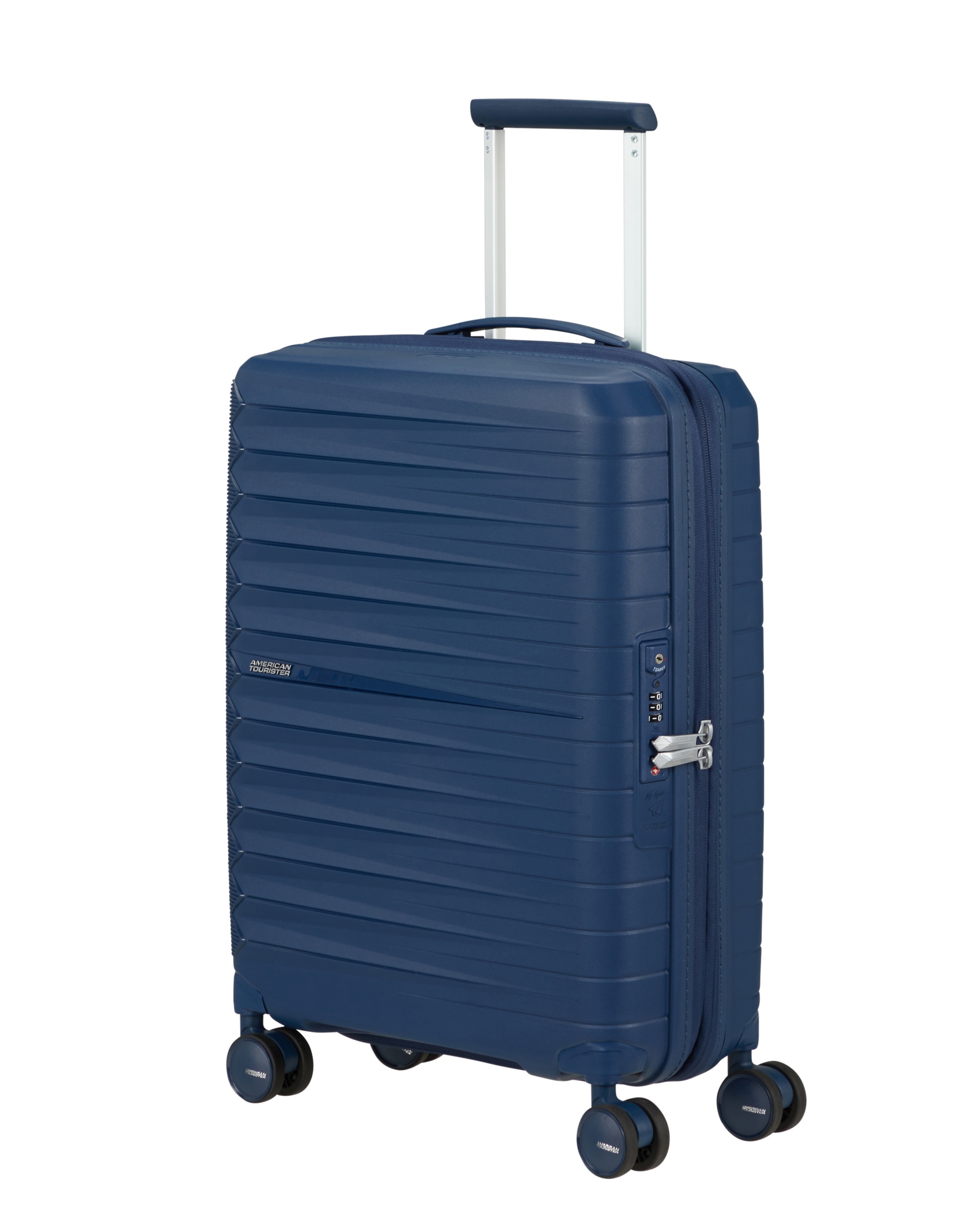 Maleta de cabina expandible FastForward rígida con capacidad hasta 44 litros - American Tourister - Azul marino Azul marino-1