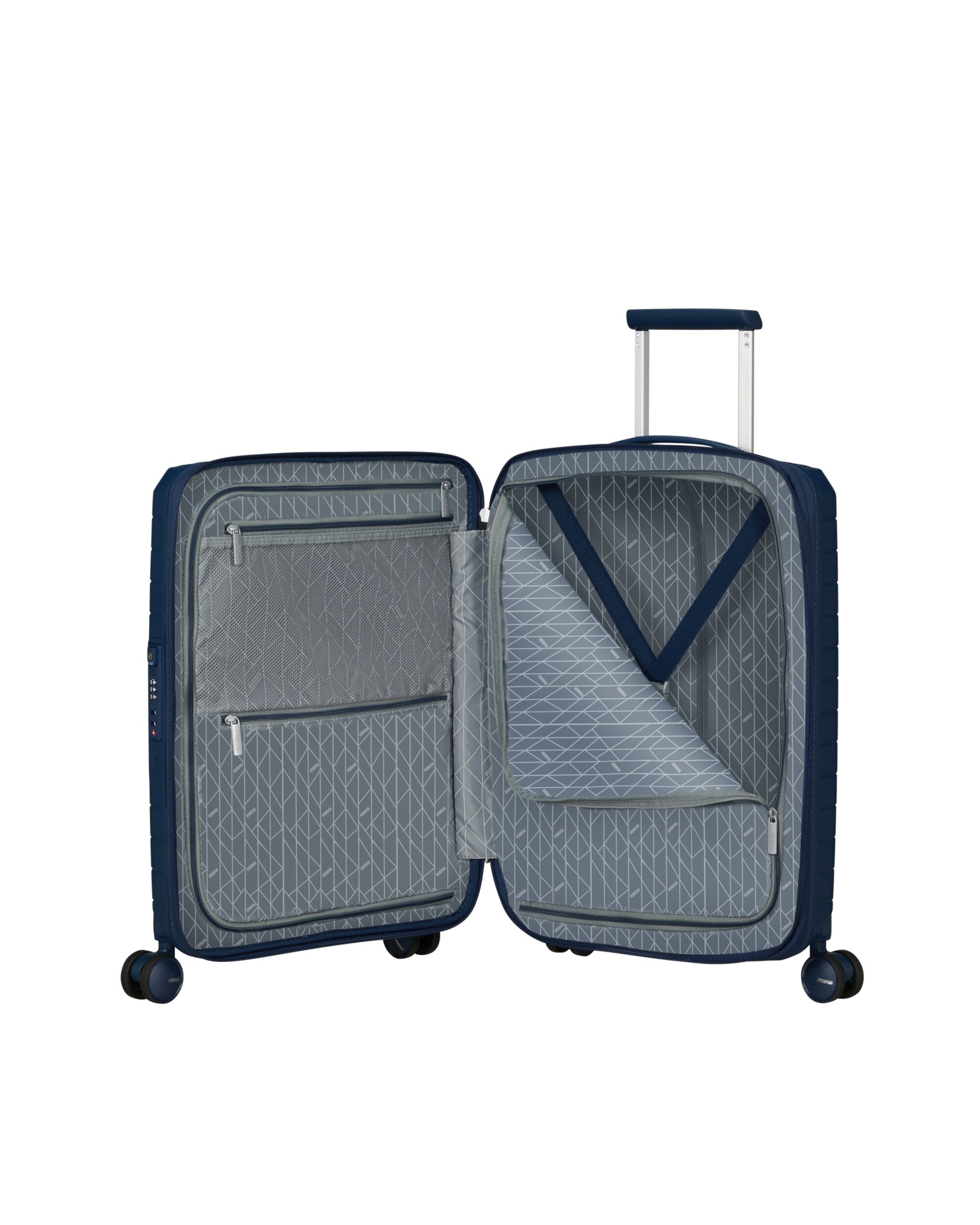 Maleta de cabina expandible FastForward rígida con capacidad hasta 44 litros - American Tourister - Azul marino Azul marino-3