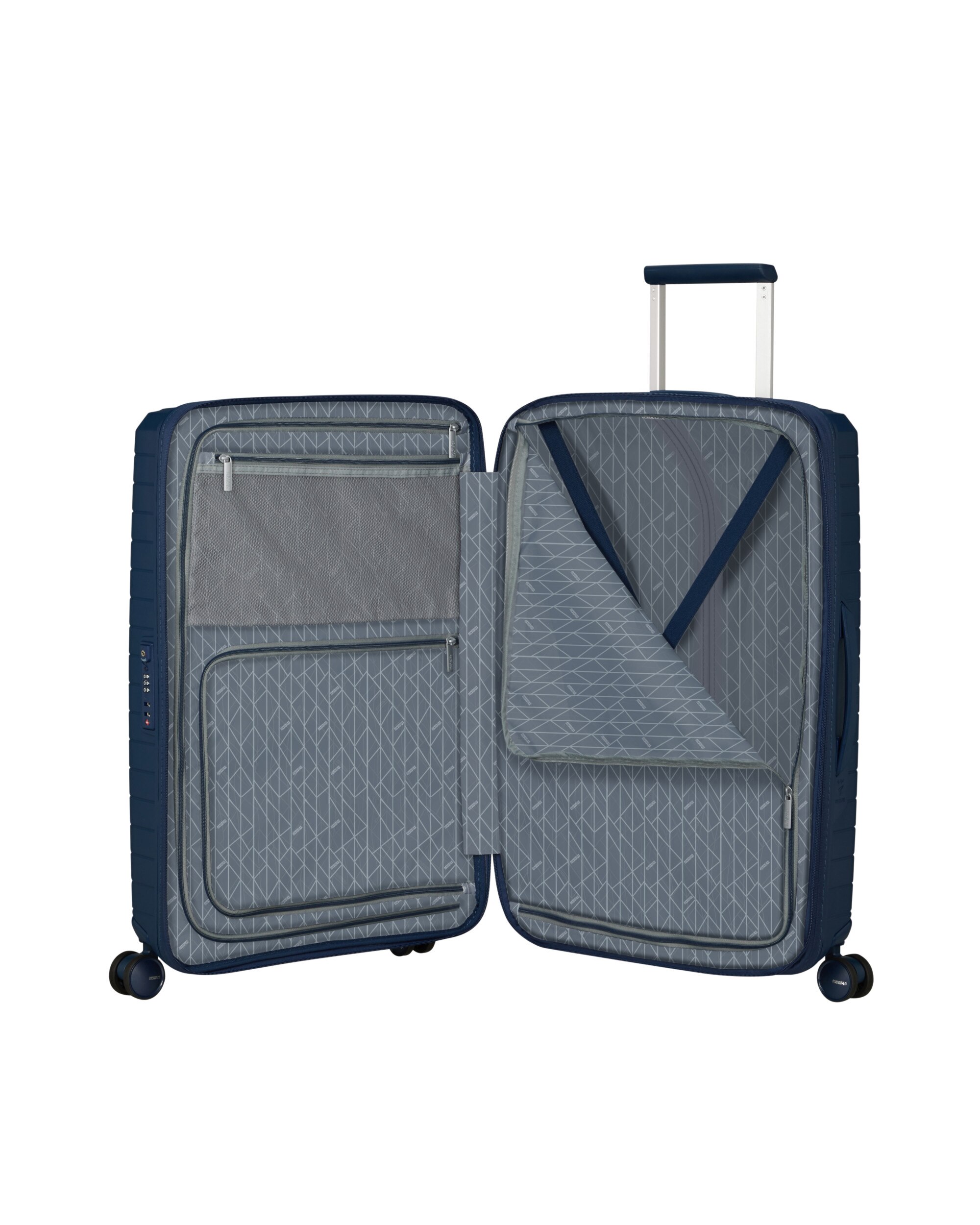 Maleta mediana expandible FastForward rígida con capacidad hasta 77 litros - American Tourister - Azul marino Azul marino-3