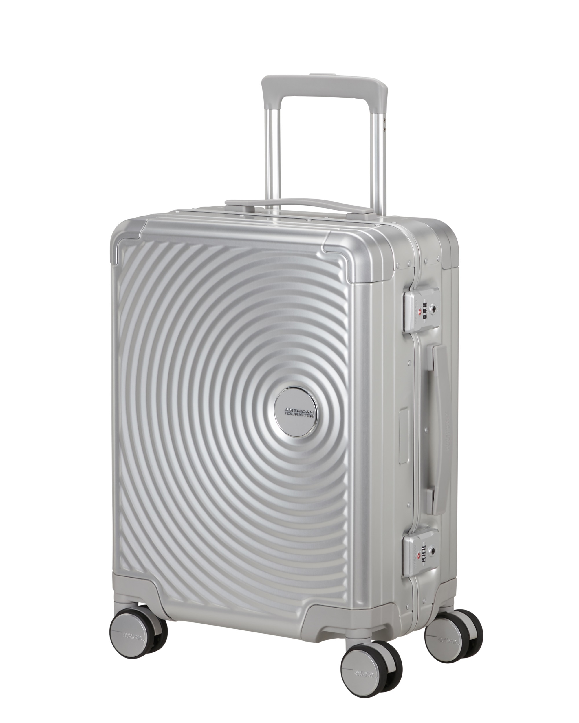 Maleta de cabina Soundbox Alu rígida con capacidad de 39 L - American Tourister - Plata Plata-1
