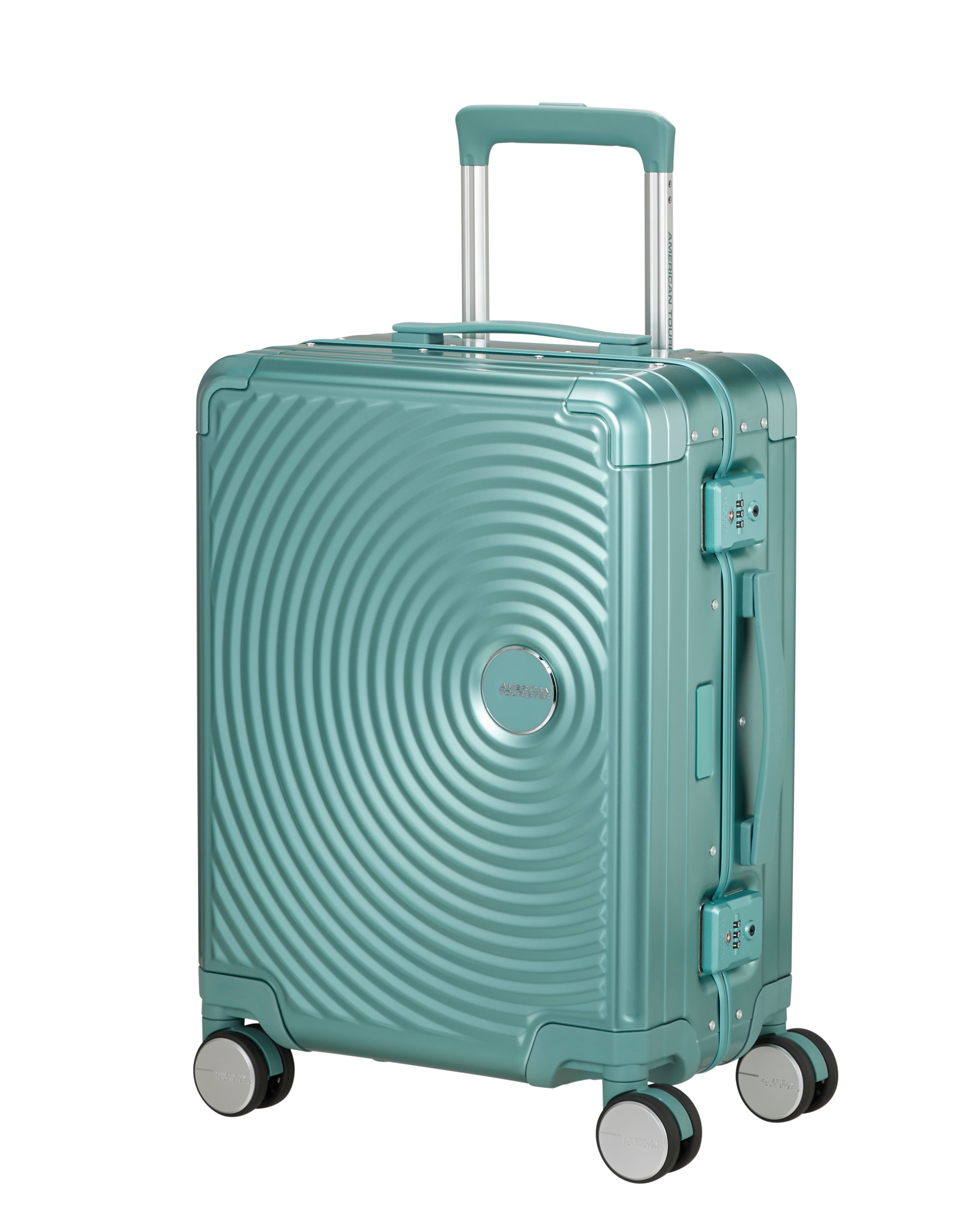Maleta de cabina Soundbox Alu rígida con capacidad de 39 L - American Tourister - Turquesa Turquesa-1