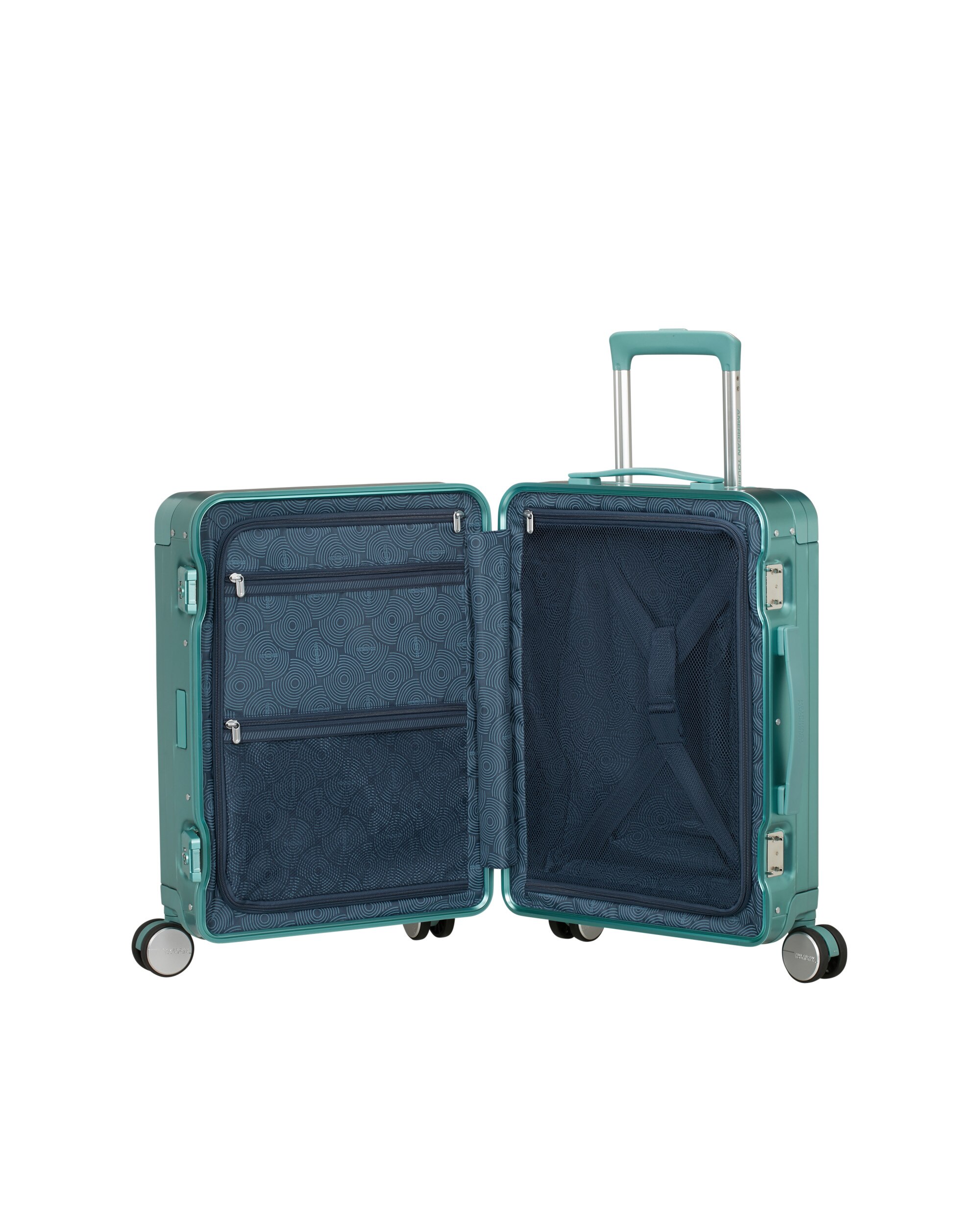 Maleta de cabina Soundbox Alu rígida con capacidad de 39 L - American Tourister - Turquesa Turquesa-3