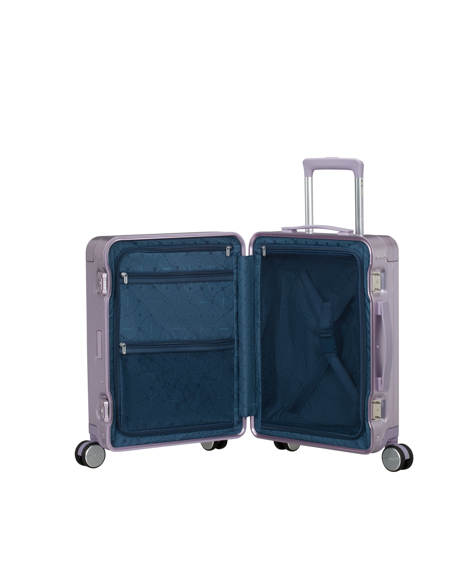Maleta de cabina Soundbox Alu rígida con capacidad de 39 L - American Tourister - Lila Lila-3