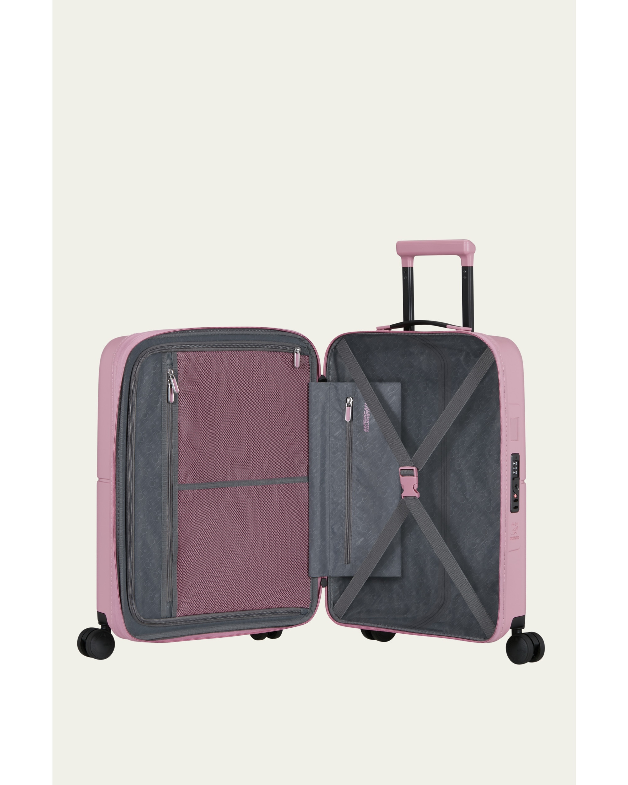 Imagen 3 de Maleta de cabina expandible Dashpop Disney rígida con capacidad hasta 47 L - American Tourister - Rosa Rosa