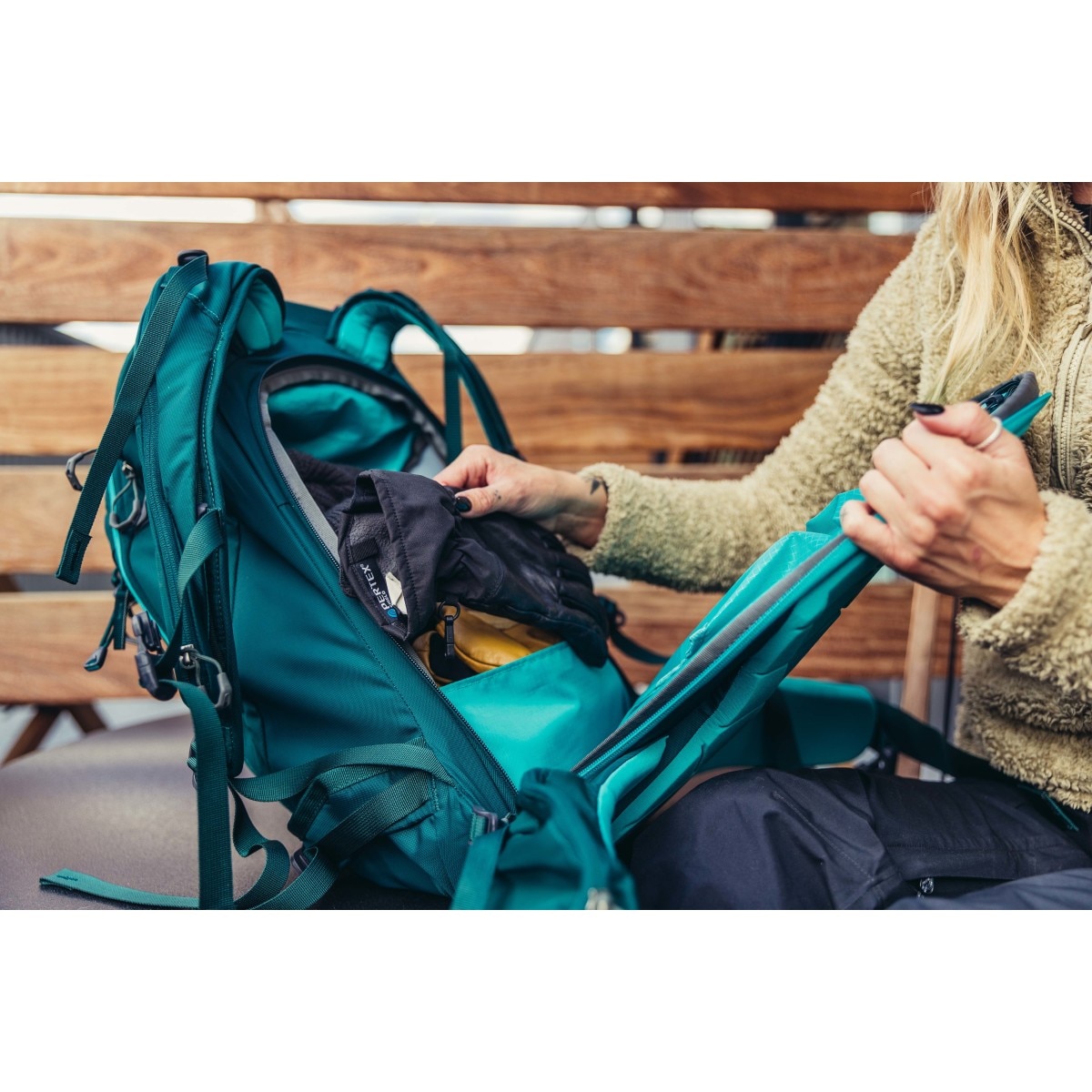Imagen 6 de Mochila de mujer de esquí Targhee 30 Gregory - Azul Turquesa Azul Turquesa