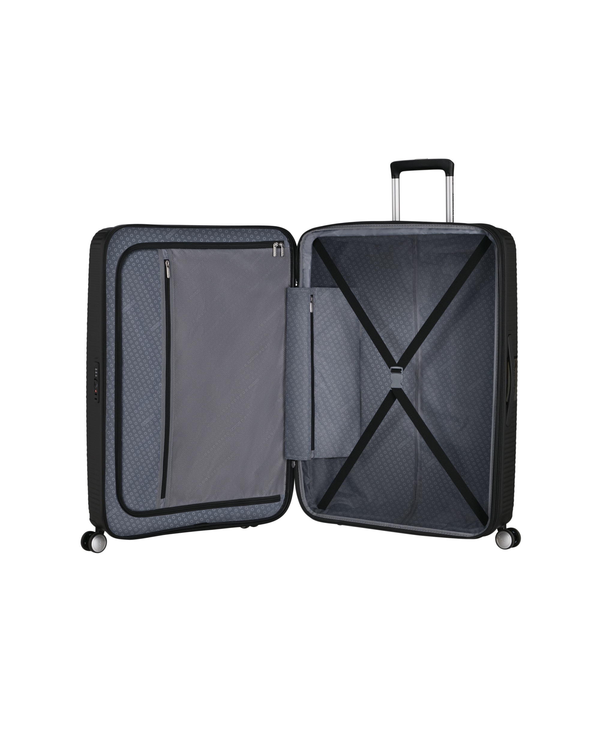 Maleta extra grande expandible Soundbox Spinner 77/28 Tsa Exp rígida con capacidad hasta 145 L. - American Tourister - Negro Negro-3