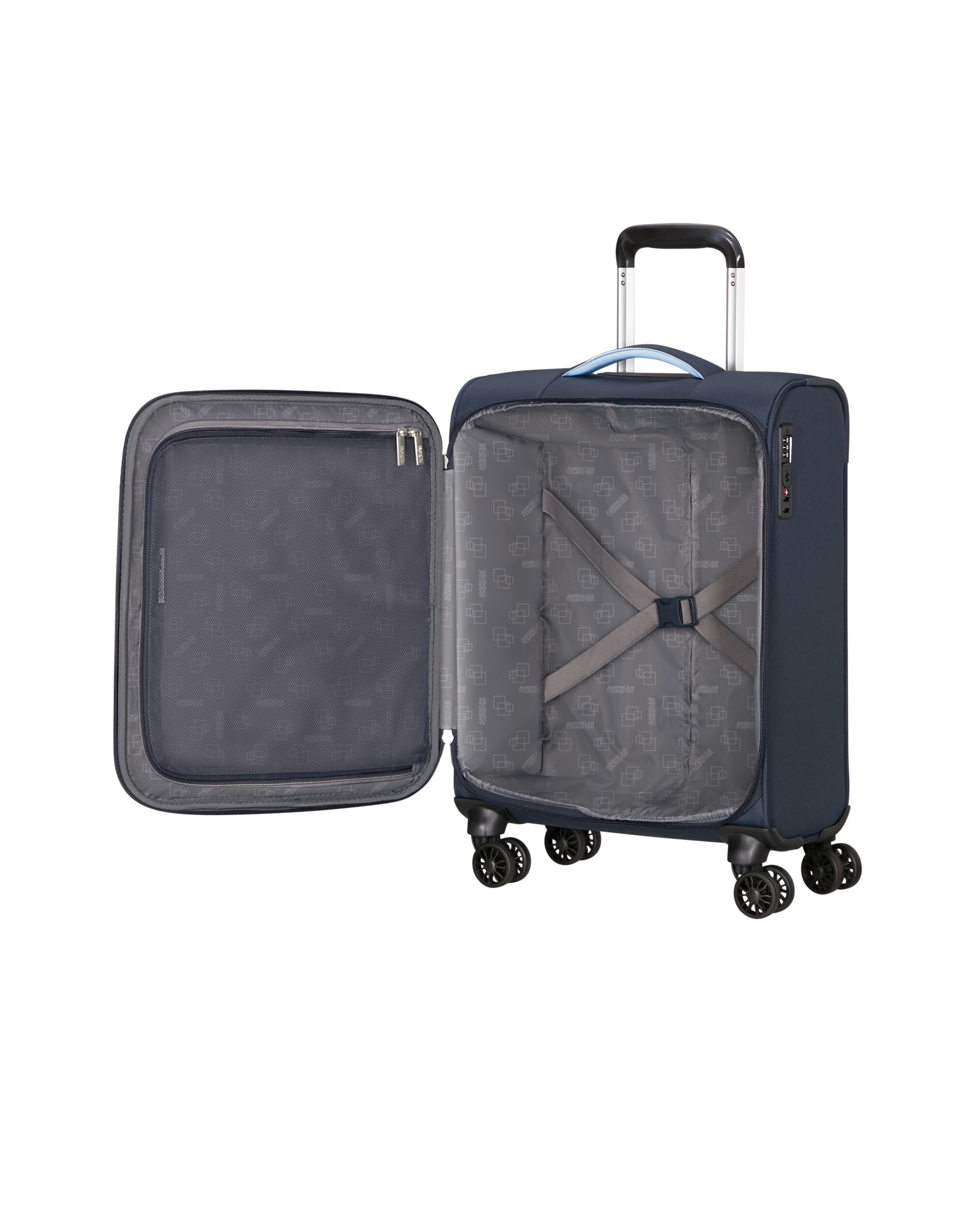 Maleta de cabina Cloudider blanda con capacidad hasta 35 litros - American Tourister - Azul marino Azul marino-3