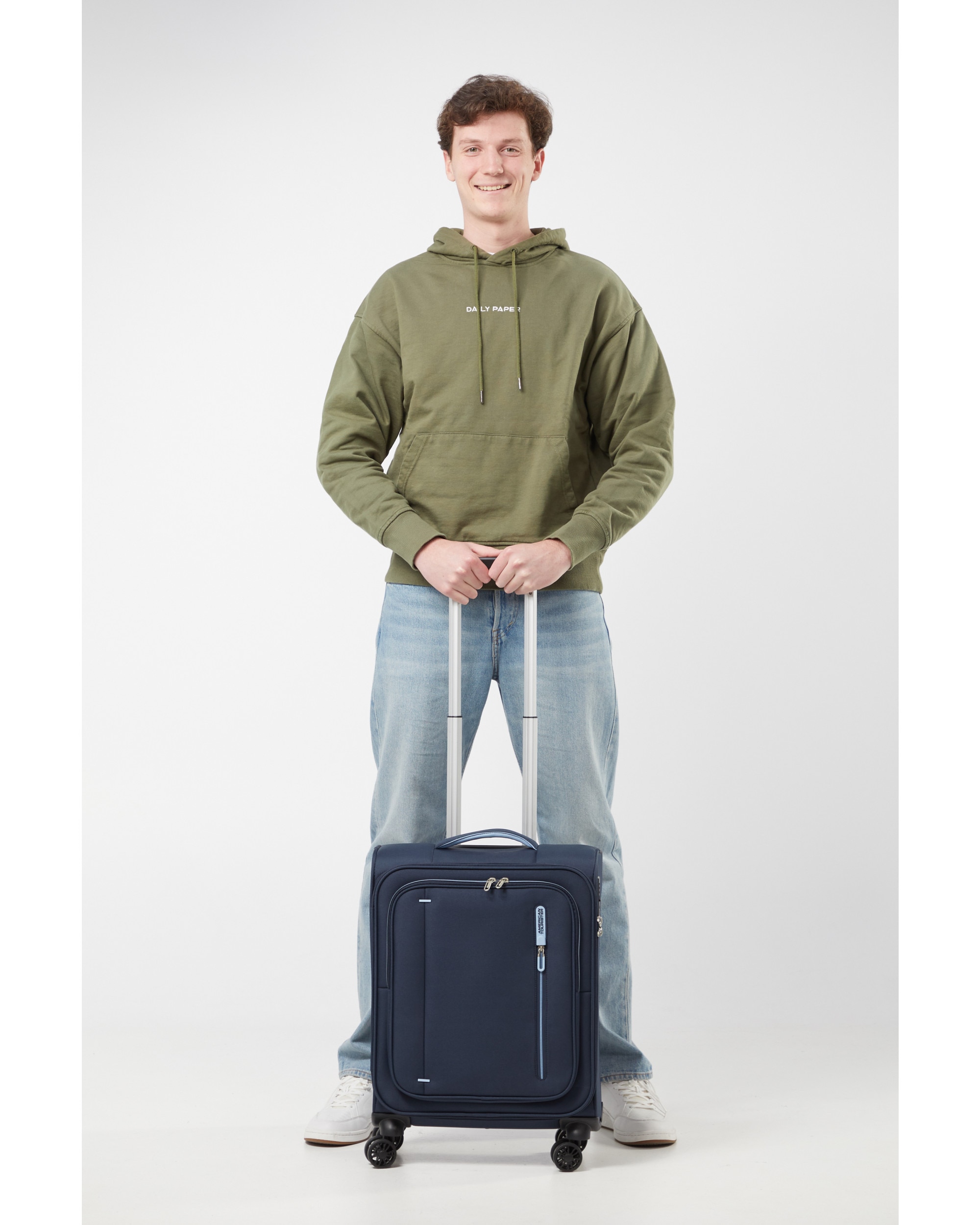 Maleta de cabina expandible Cloudider blanda con capacidad hasta 43,5 litros - American Tourister - Azul marino Azul marino-4