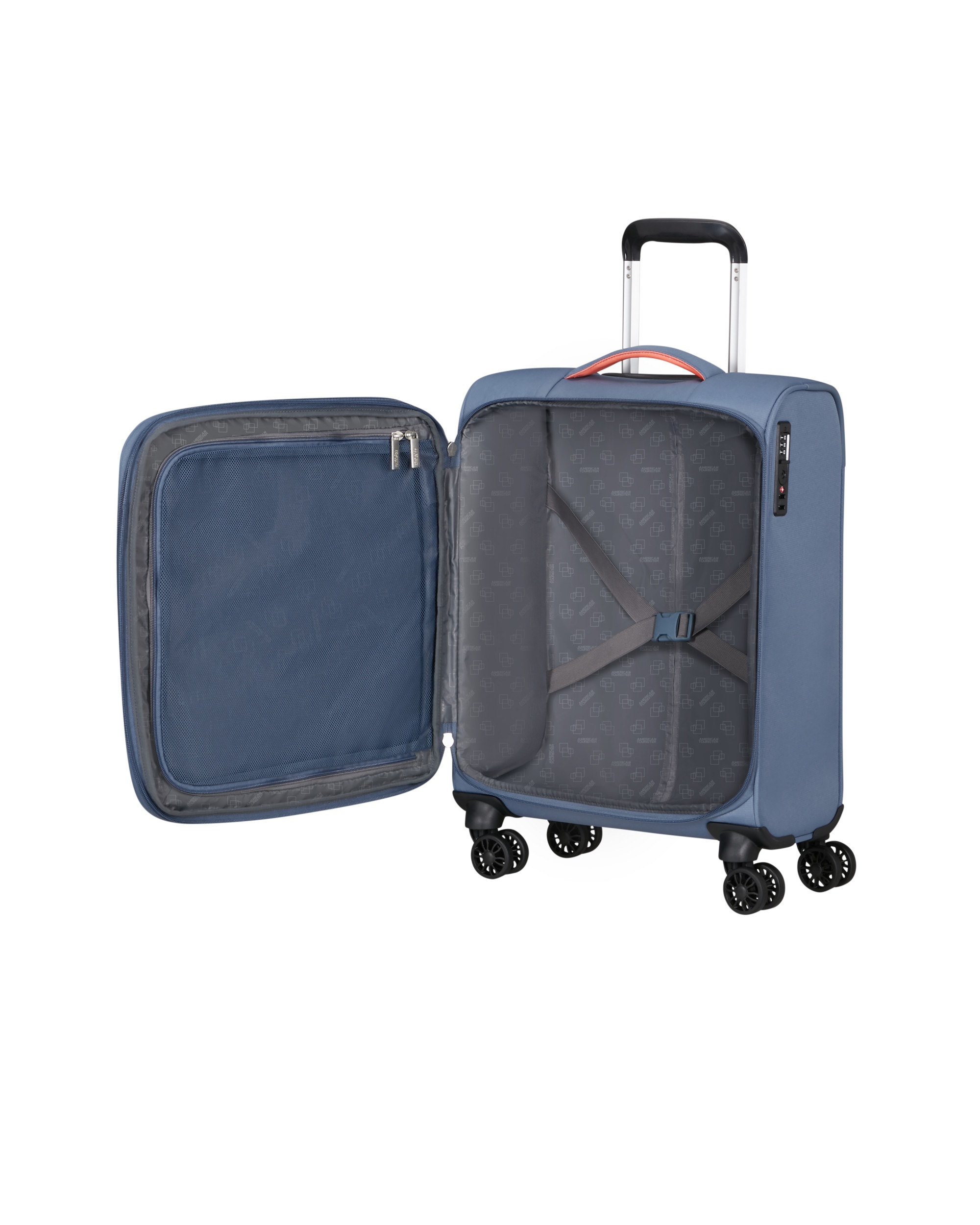 Imagen 3 de Maleta de cabina expandible Cloudider blanda con capacidad hasta 43,5 litros - American Tourister - Azul claro Azul claro