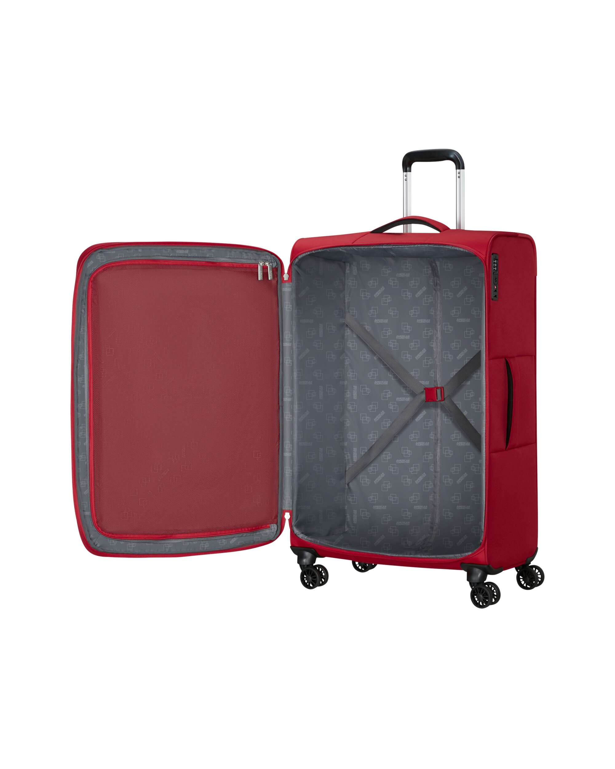 Imagen 3 de Maleta grande expandible cloudider blanda con capacidad hasta 118 litros - American Tourister - Rojo Metálico Rojo Metálico