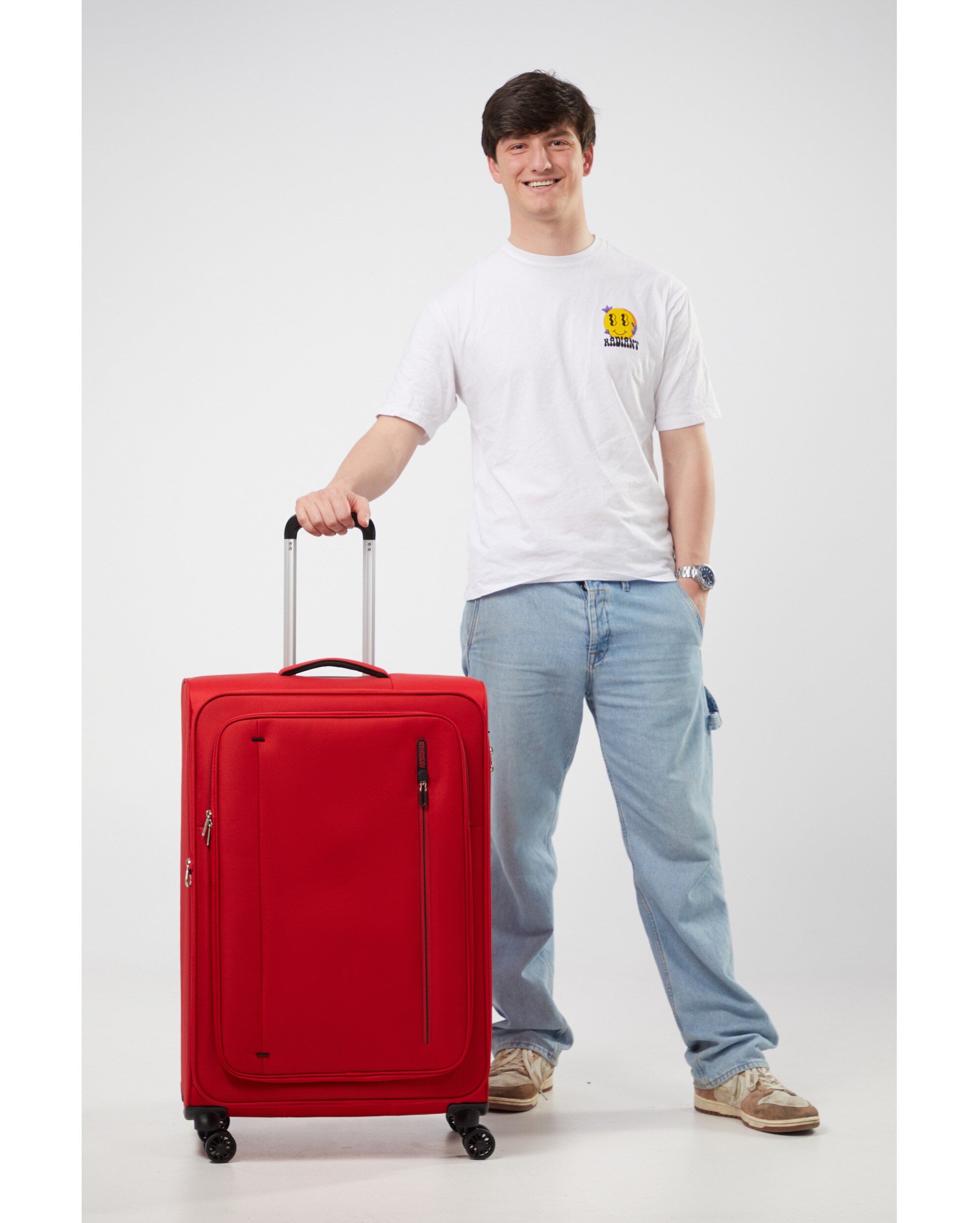 Imagen 4 de Maleta grande expandible cloudider blanda con capacidad hasta 118 litros - American Tourister - Rojo Metálico Rojo Metálico