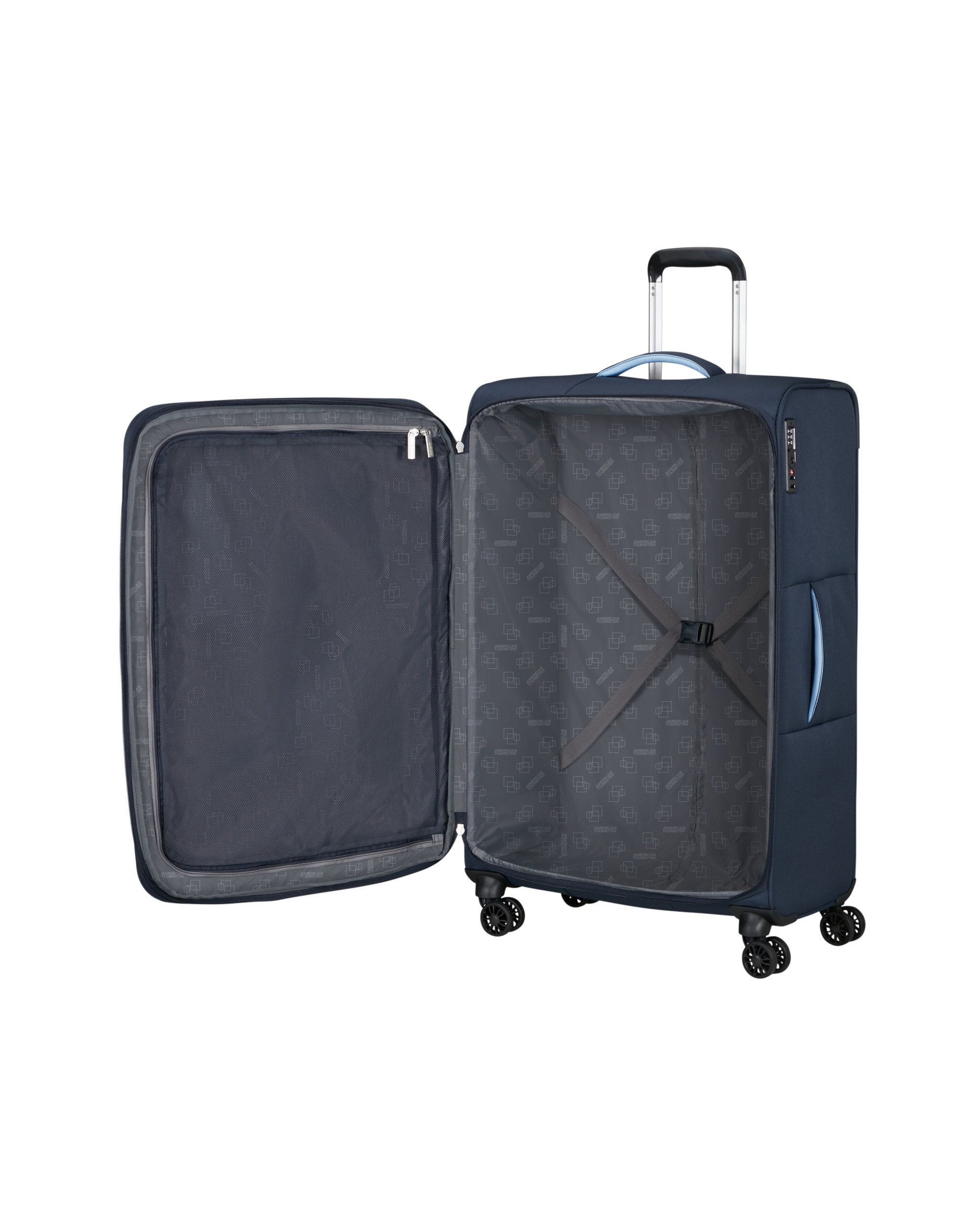 Imagen 6 de Maleta grande expandible cloudider blanda con capacidad hasta 118 litros - American Tourister - Azul marino Azul marino