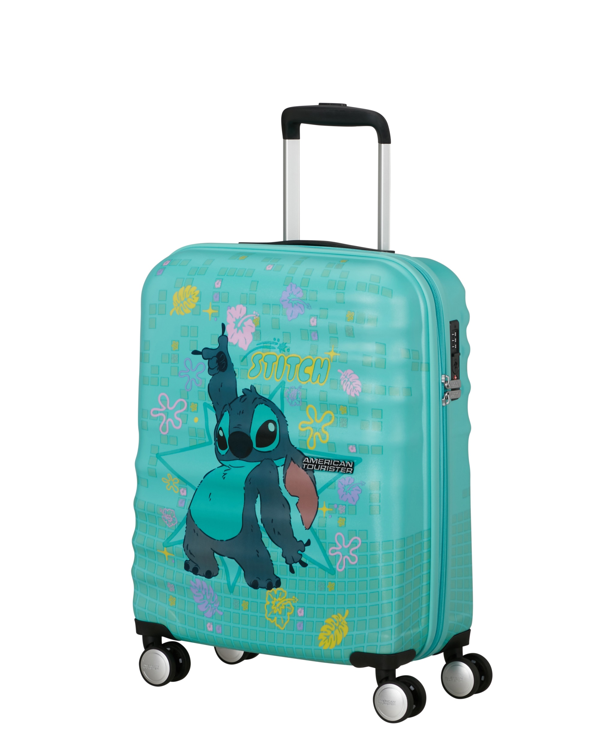 Maleta de cabina Wavebreaker Disney Spin55/20 rígida con capacidad de 36 L - American Tourister - Azul claro Azul claro-1