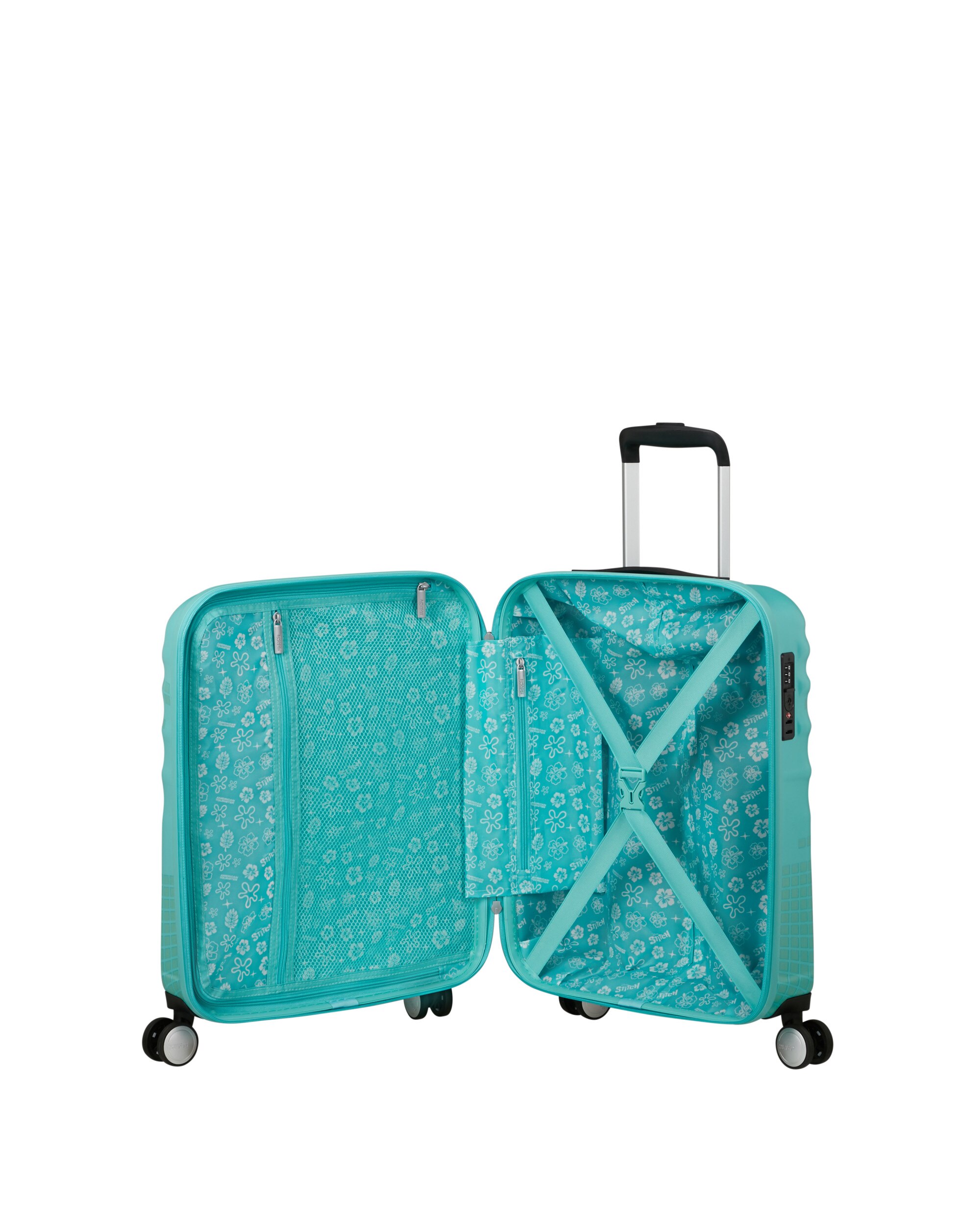 Maleta de cabina Wavebreaker Disney Spin55/20 rígida con capacidad de 36 L - American Tourister - Azul claro Azul claro-3