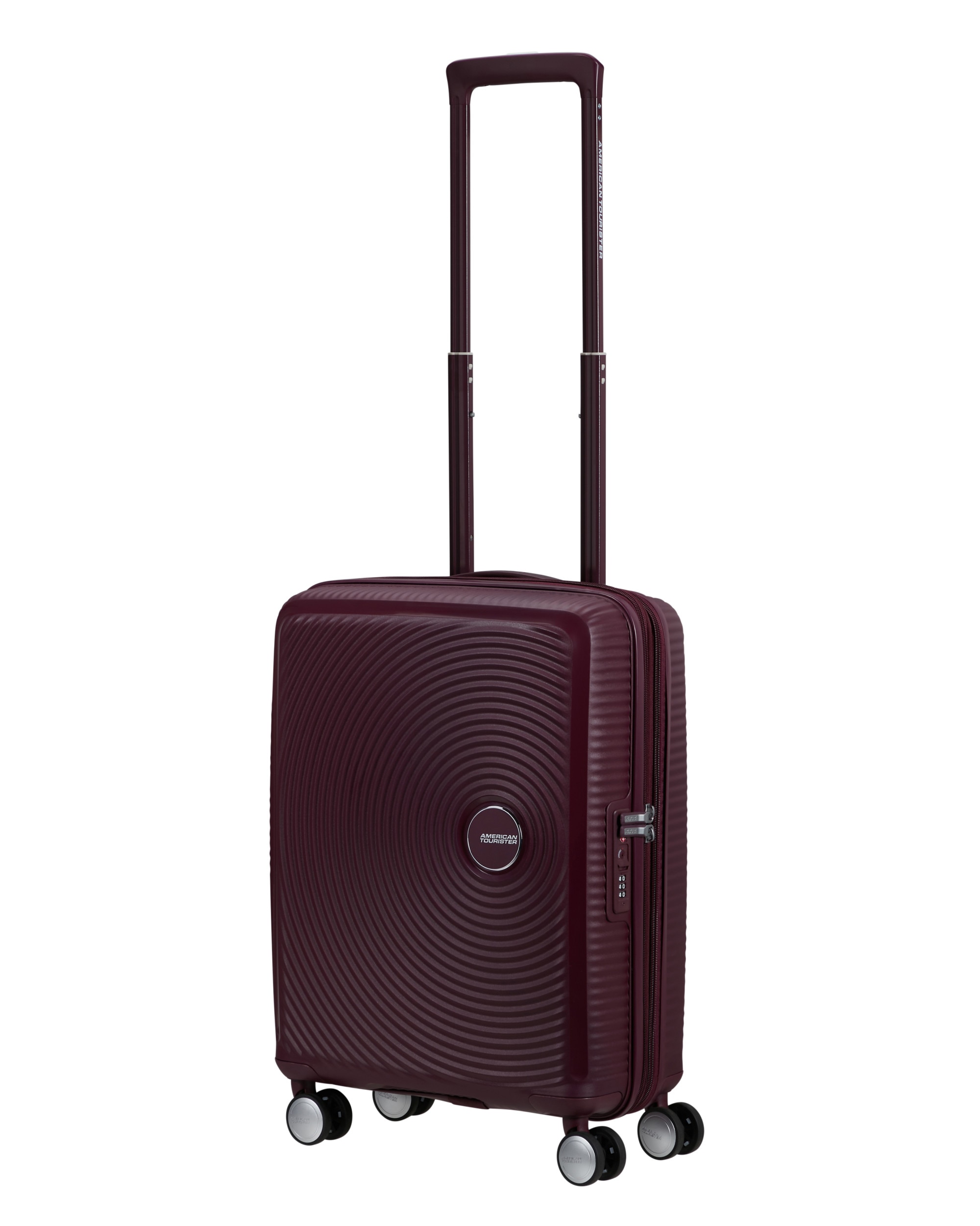 Maleta de cabina Soundbox Spinner 55/20 Tsa Exp rígida con capacidad de 35,5 L - American Tourister - Granate Granate-4