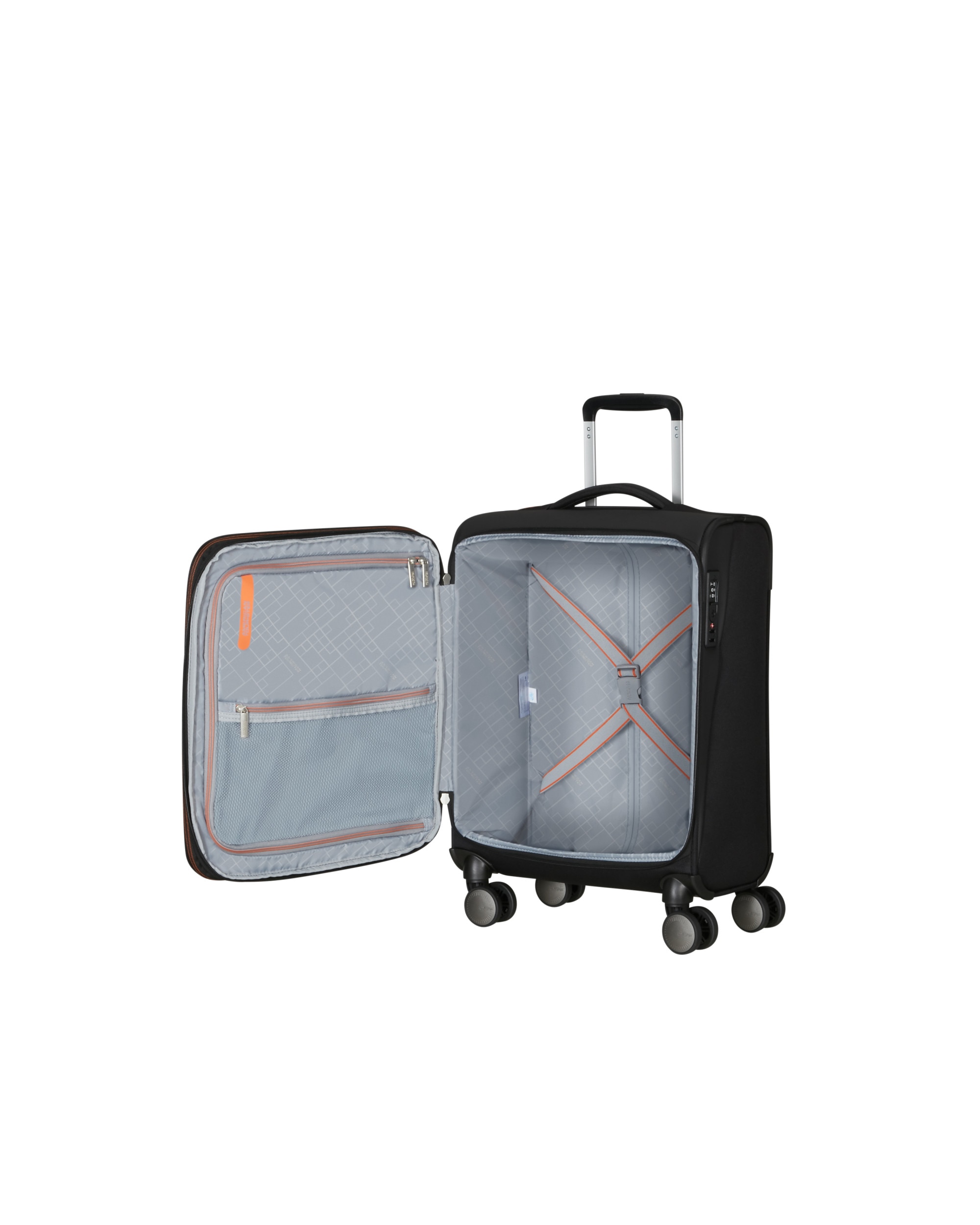 Maleta de cabina expandible wanderlite s blanda con capacidad hasta 49,5 litros - American Tourister - Malva Negro-3