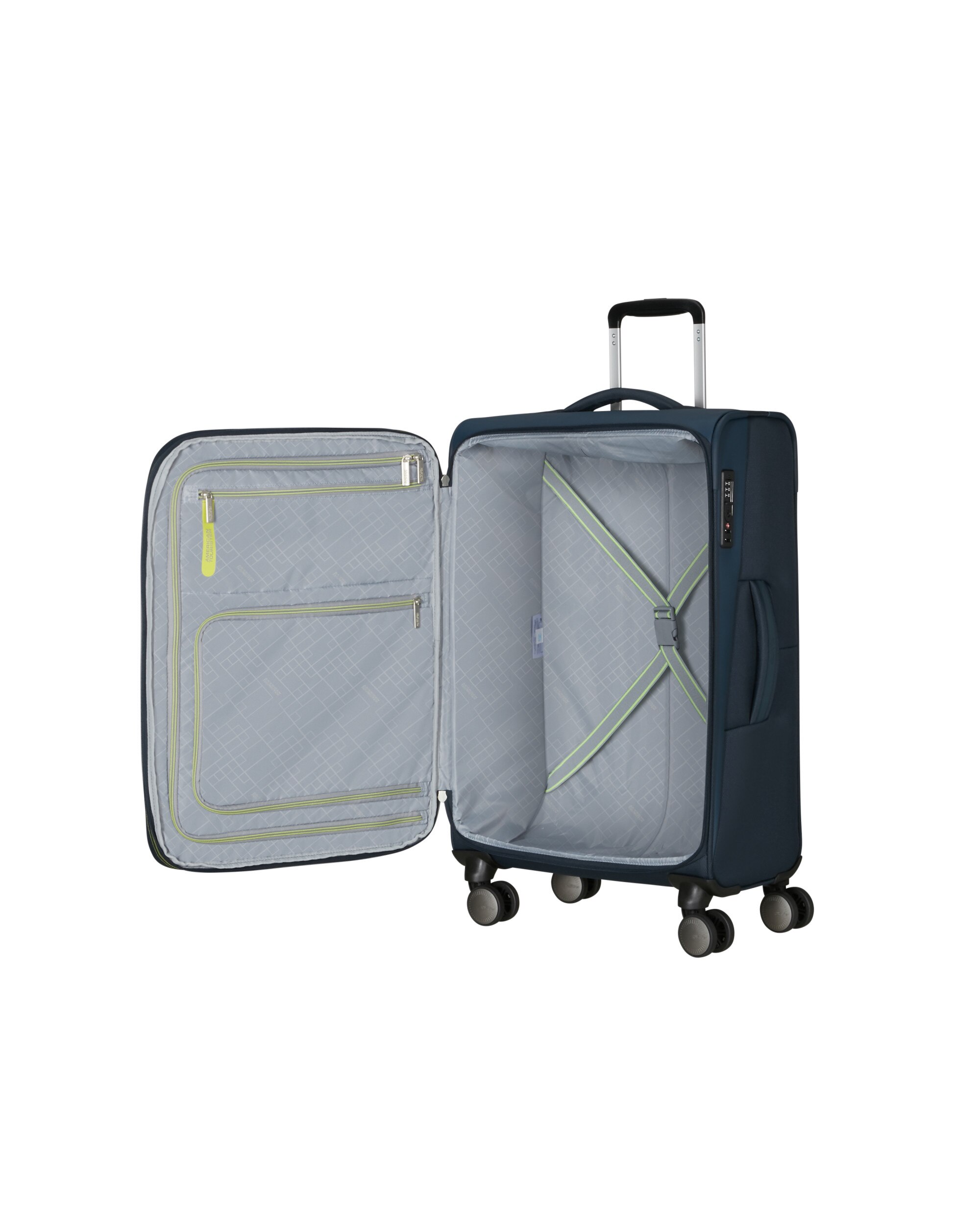 Maleta mediana expandible Wanderlite M blanda con capacidad hasta 81 litros - American Tourister - Malva Azul marino-6