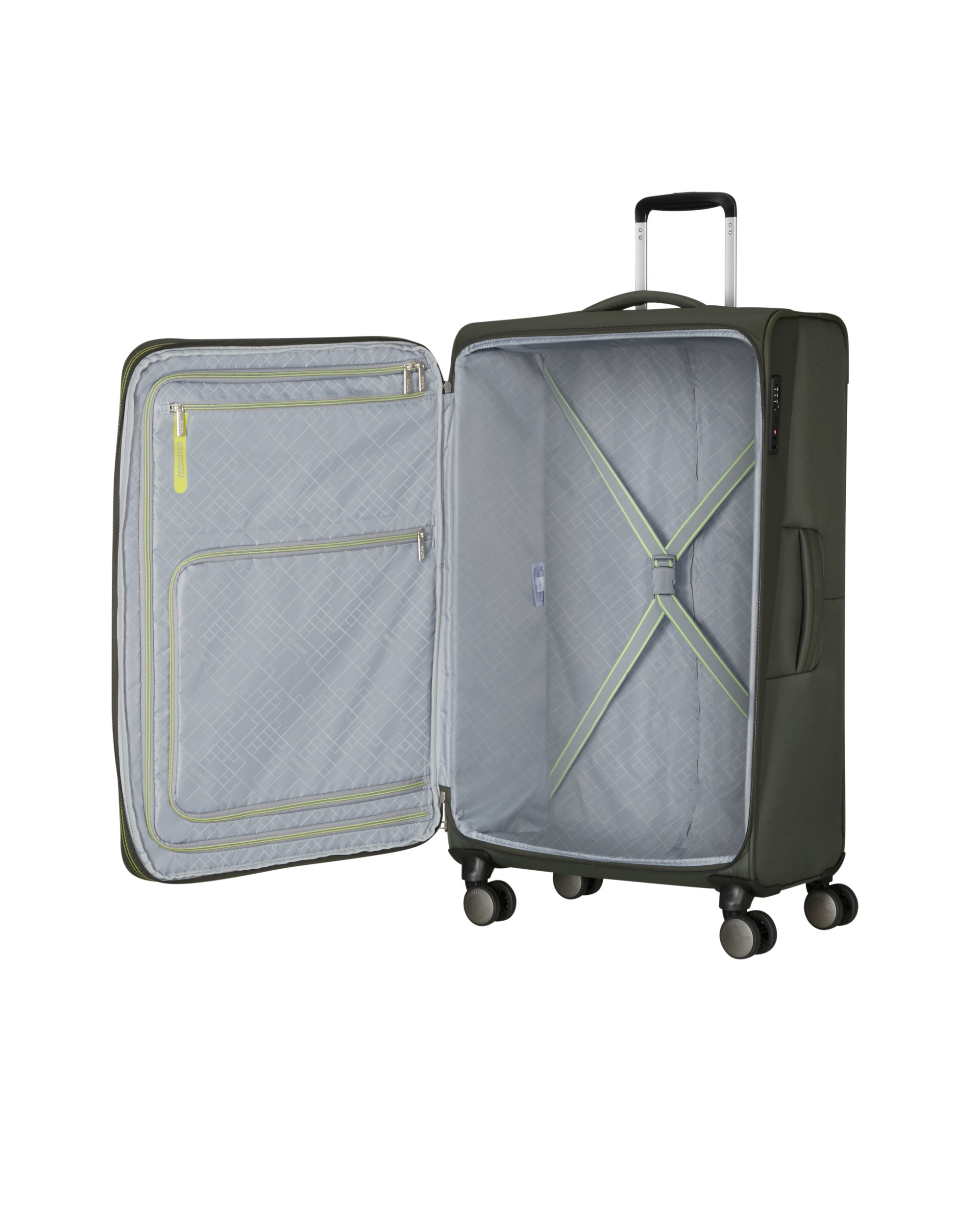 Maleta grande expandible wanderlite l blanda con capacidad hasta 123 litros - American Tourister - Kaki Kaki-3