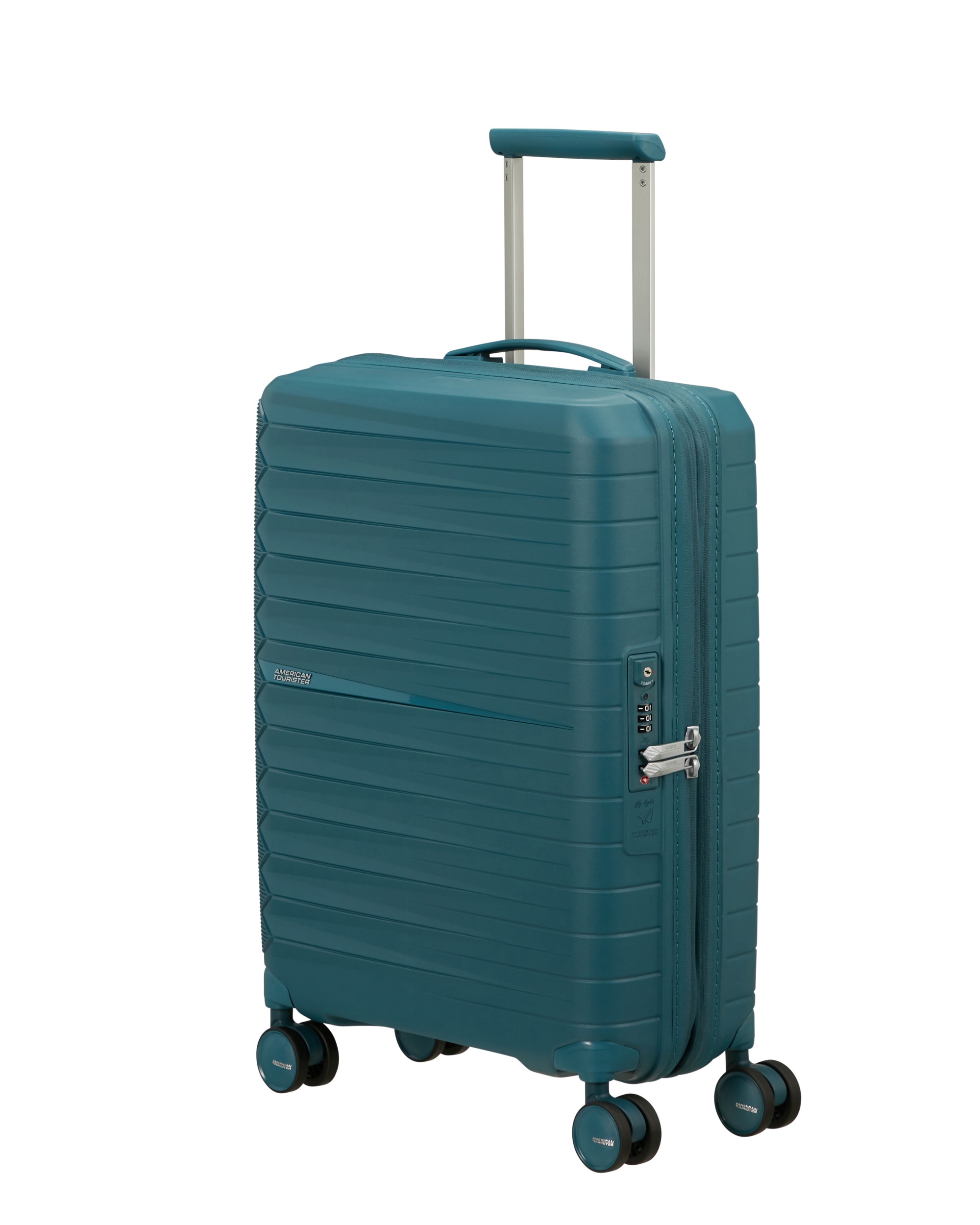 Maleta de cabina expandible FastForward rígida con capacidad hasta 44 litros - American Tourister - Azul Turquesa Azul Turquesa-1