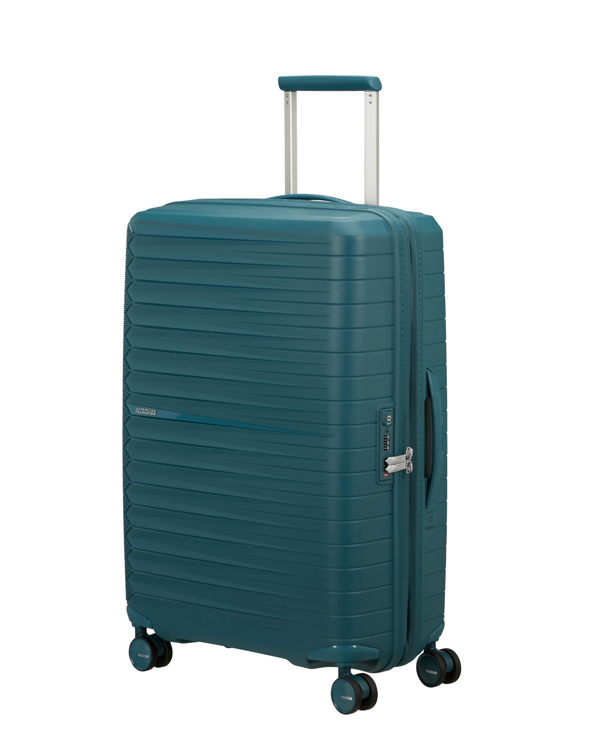 Maleta mediana expandible FastForward rígida con capacidad hasta 77 litros - American Tourister - Azul Turquesa Azul Turquesa-1