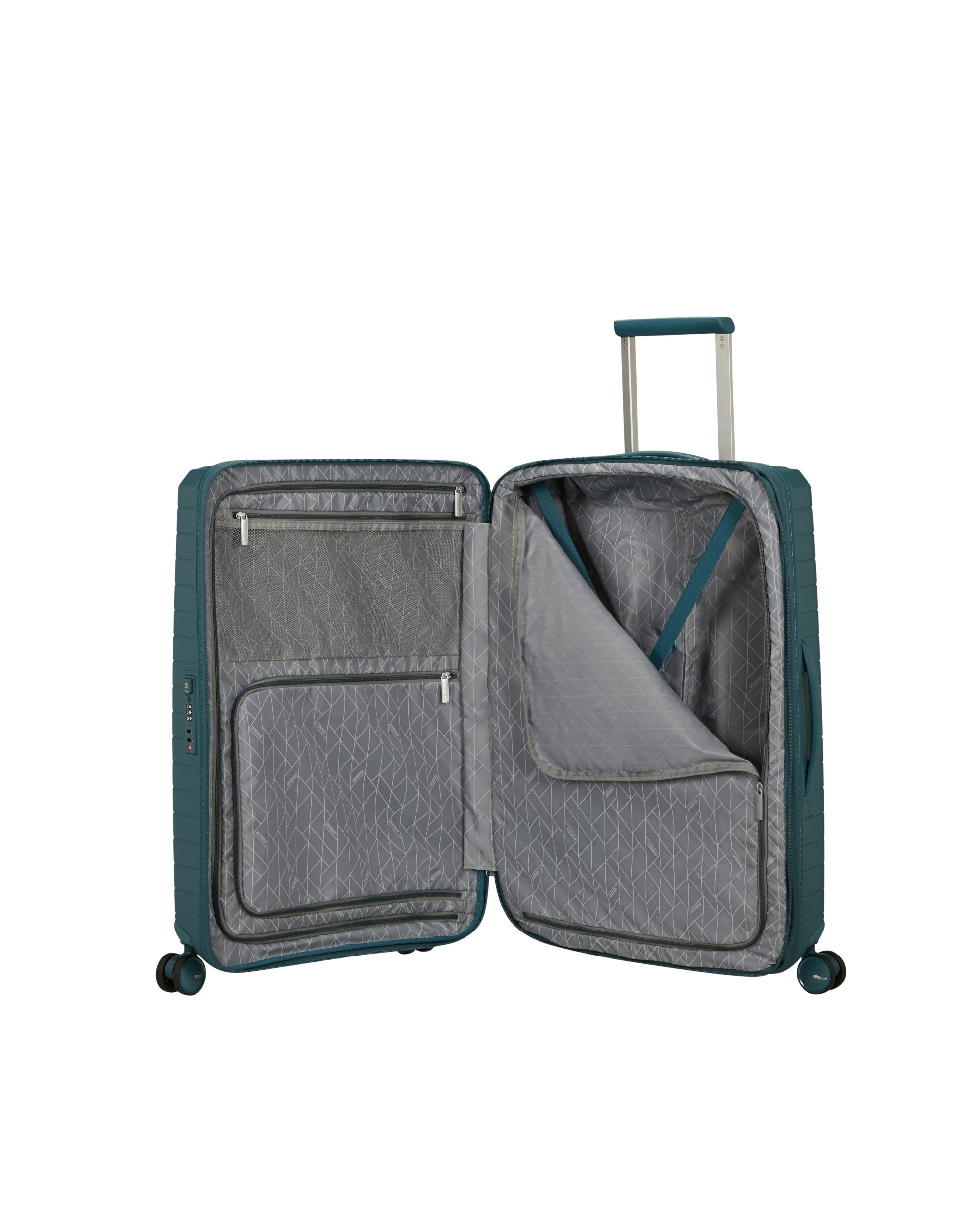 Maleta mediana expandible FastForward rígida con capacidad hasta 77 litros - American Tourister - Azul Turquesa Azul Turquesa-3