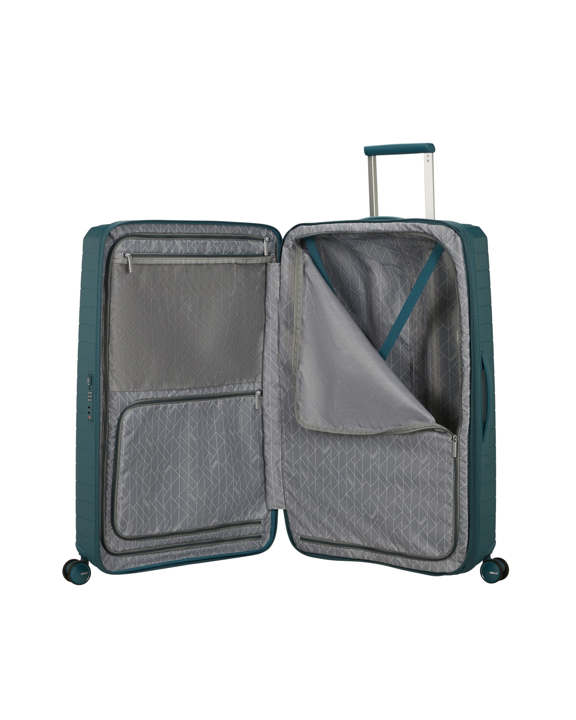Maleta grande expandible fastforward rígida con capacidad hasta 118 litros - American Tourister - Azul Turquesa Azul Turquesa-3
