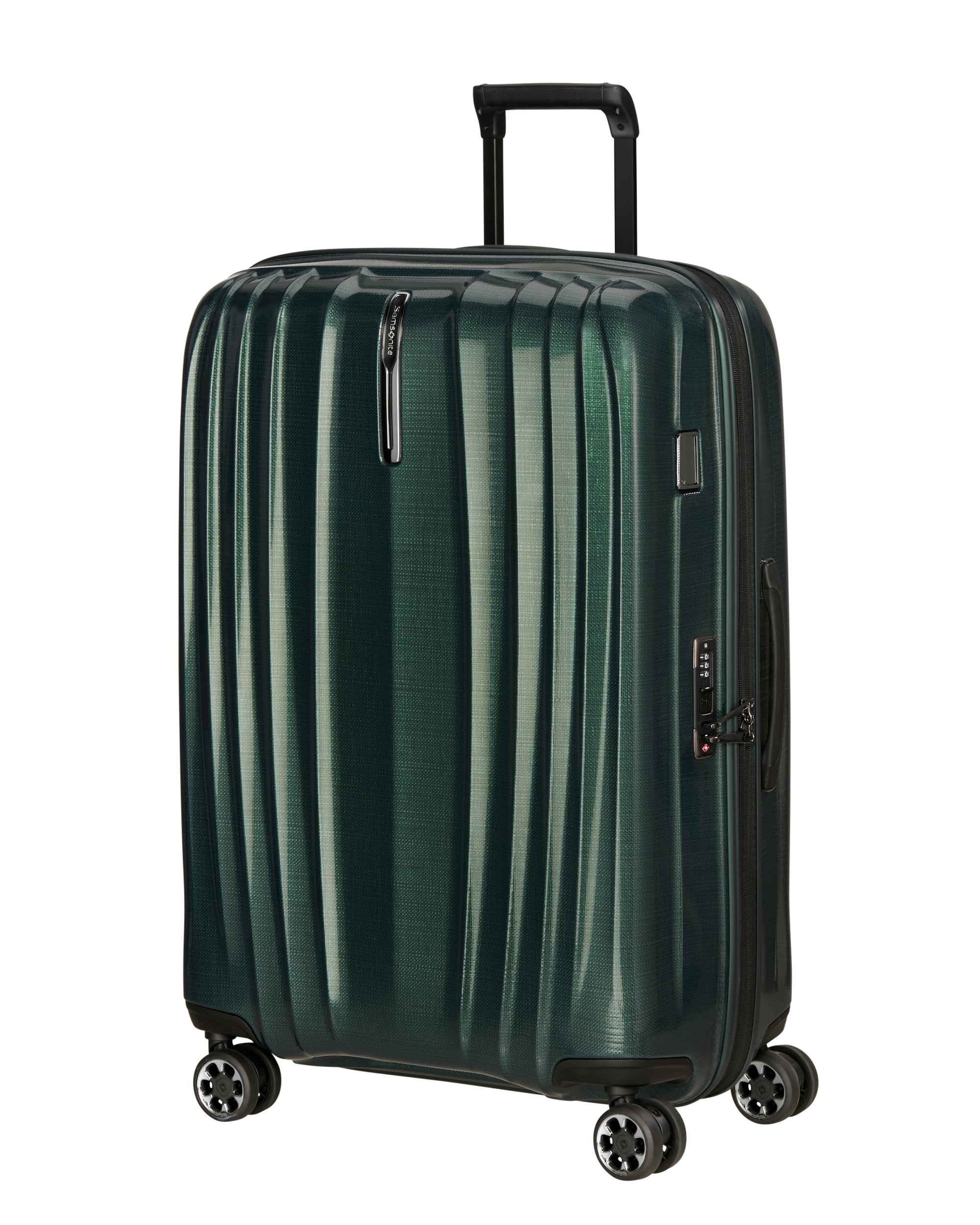 Maleta grande expandible Nexis rígida con capacidad hasta 116 litros - Samsonite - Verde oscuro Verde oscuro-1