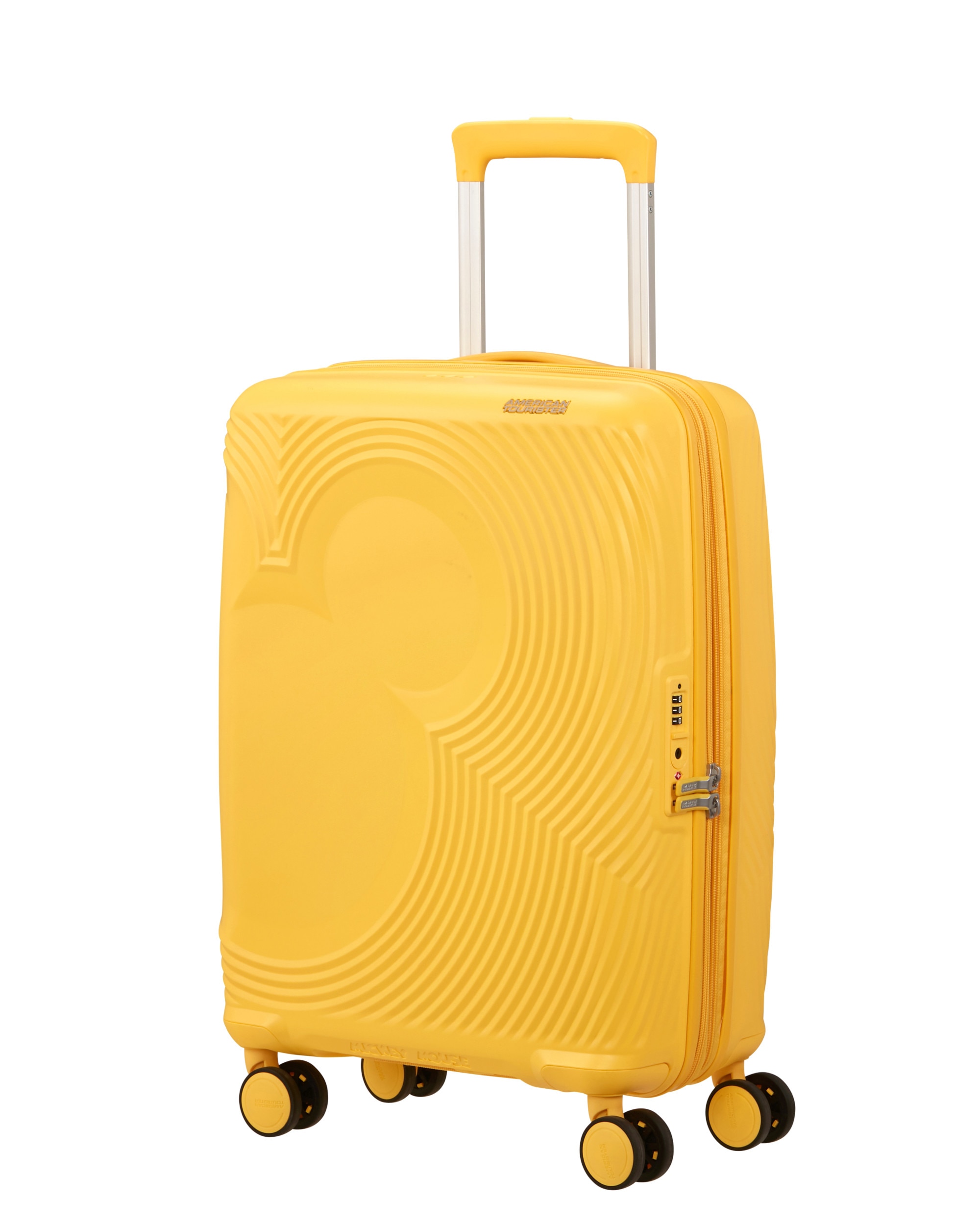 Maleta de cabina expandible Mickey Magic rígida con capacidad hasta 44 litros - American Tourister - Amarillo Amarillo-1