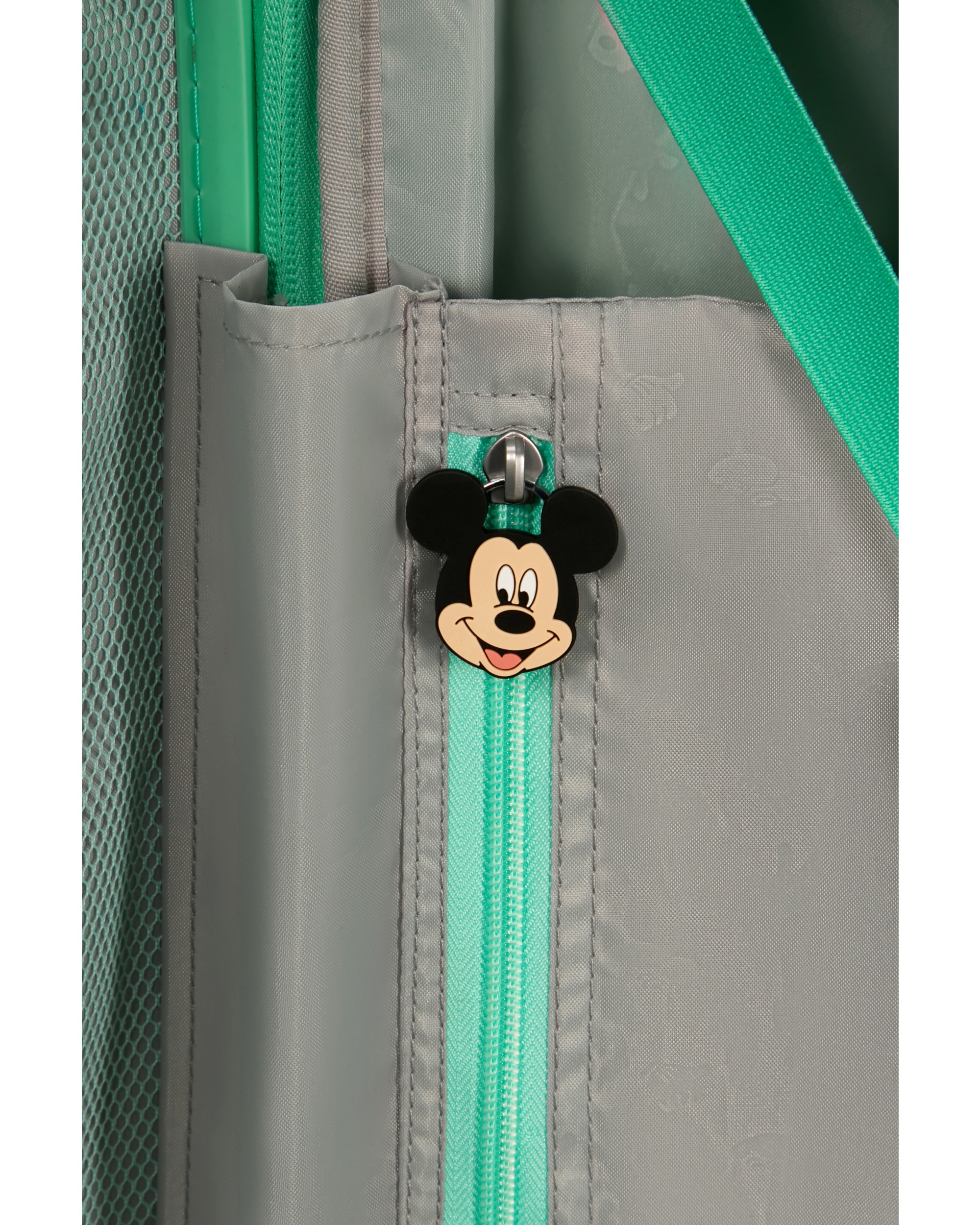 Maleta de cabina expandible Mickey Magic rígida con capacidad hasta 44 litros - American Tourister - Azul Verde claro-6