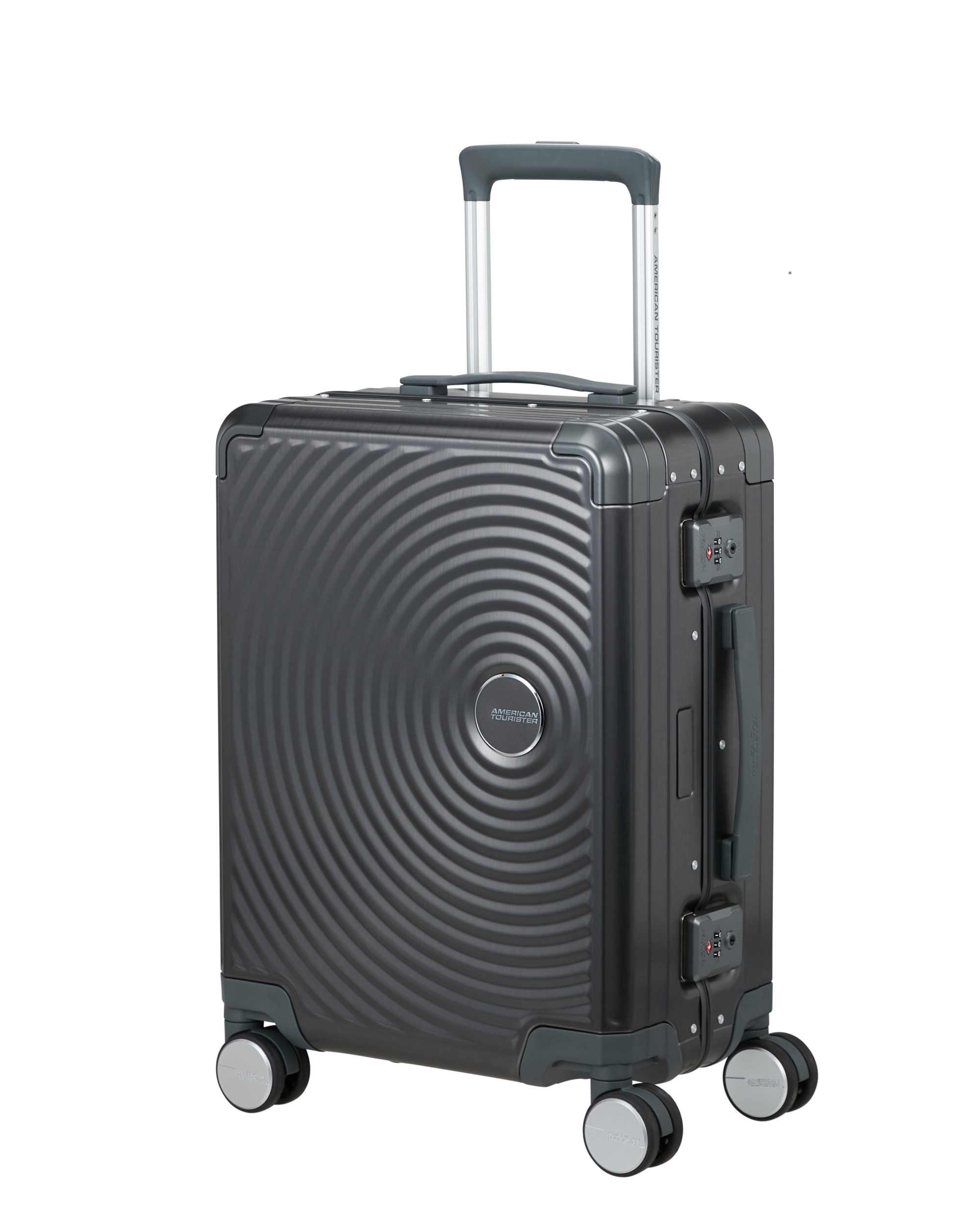 Maleta de cabina Soundbox Alu rígida con capacidad de 39 L - American Tourister - Gris claro Gris claro-1