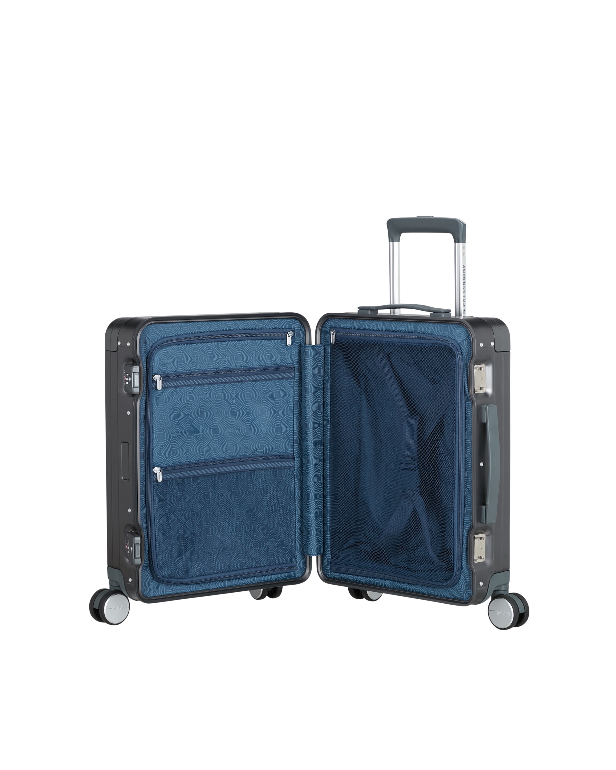 Maleta de cabina Soundbox Alu rígida con capacidad de 39 L - American Tourister - Gris claro Gris claro-5