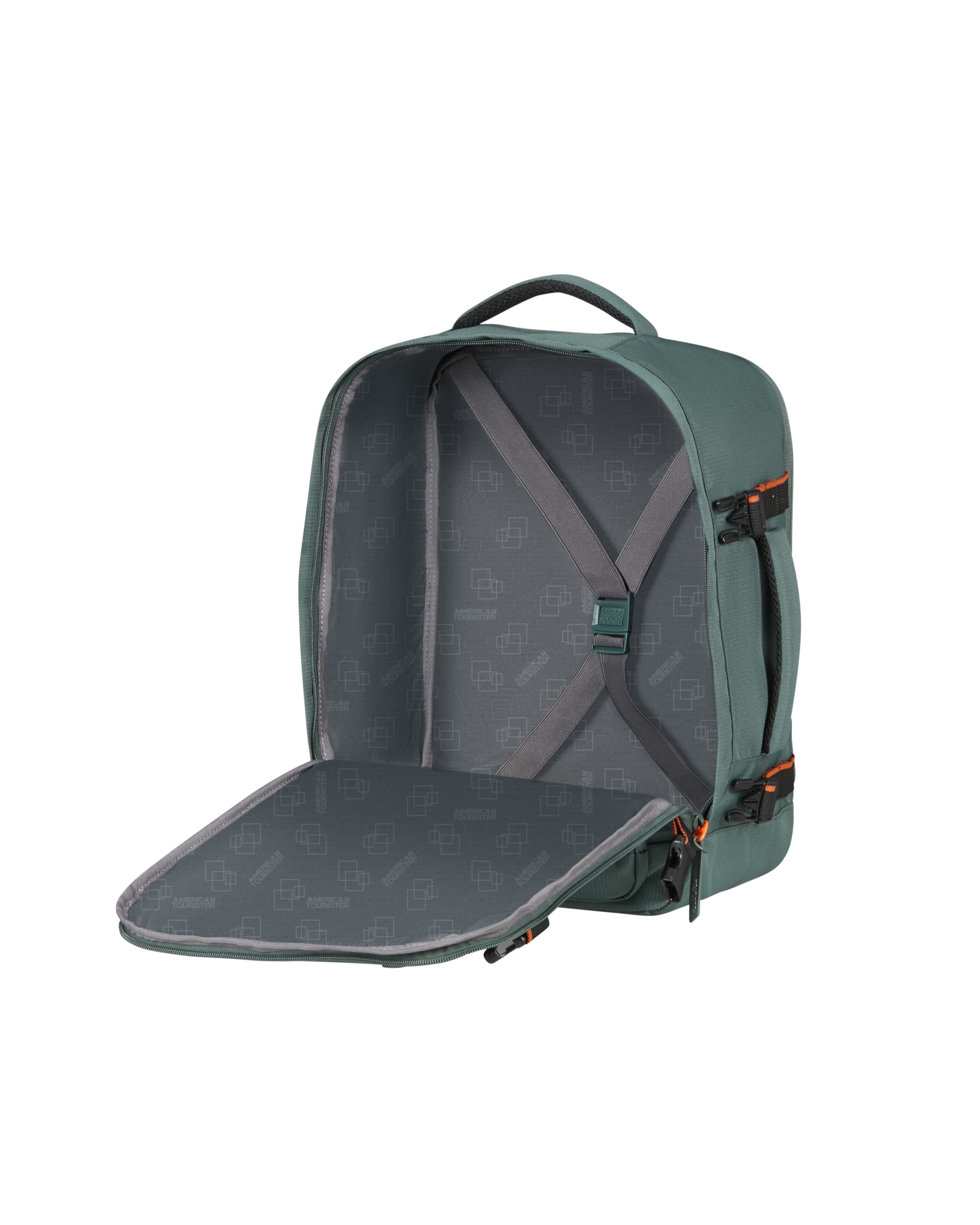 Mochila de cabina underseater S/M Take2cabin blanda con capacidad de 26,5 litros - American Tourister - Verde militar Verde militar-3
