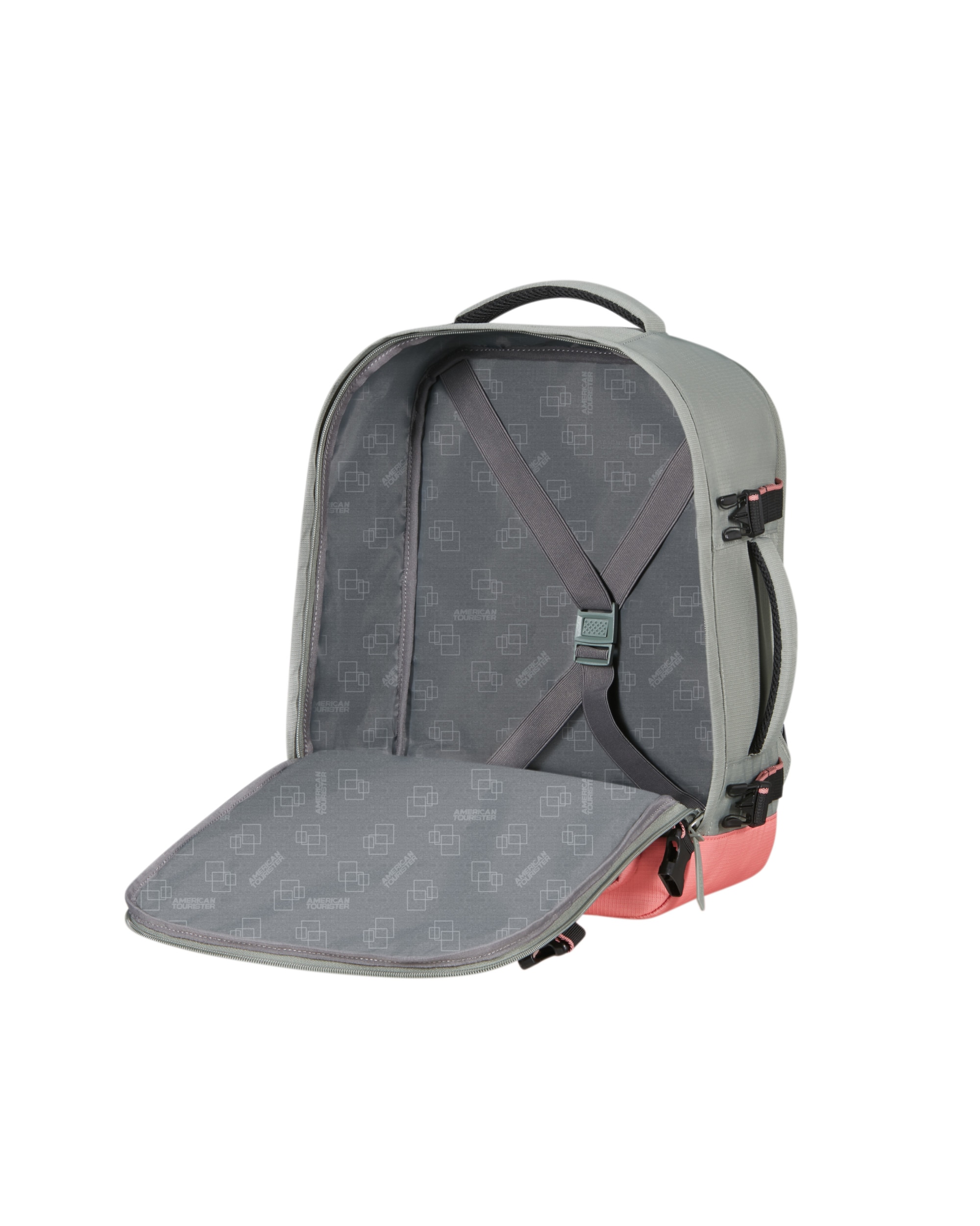 Mochila de cabina underseater S/M Take2cabin blanda con capacidad de 26,5 litros - American Tourister - Gris claro Gris claro-4